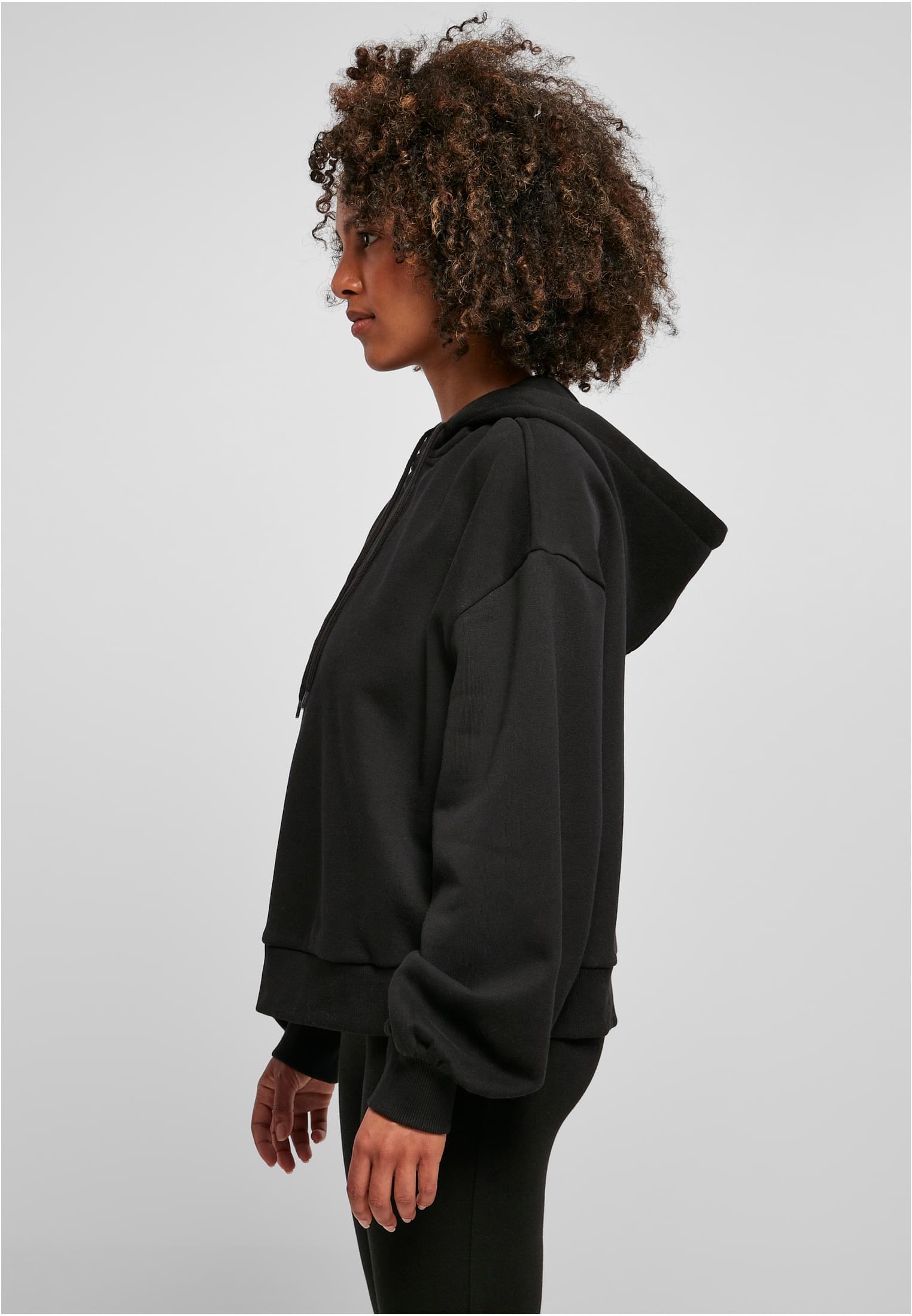 Ladies Organic Oversized Hoody black | black