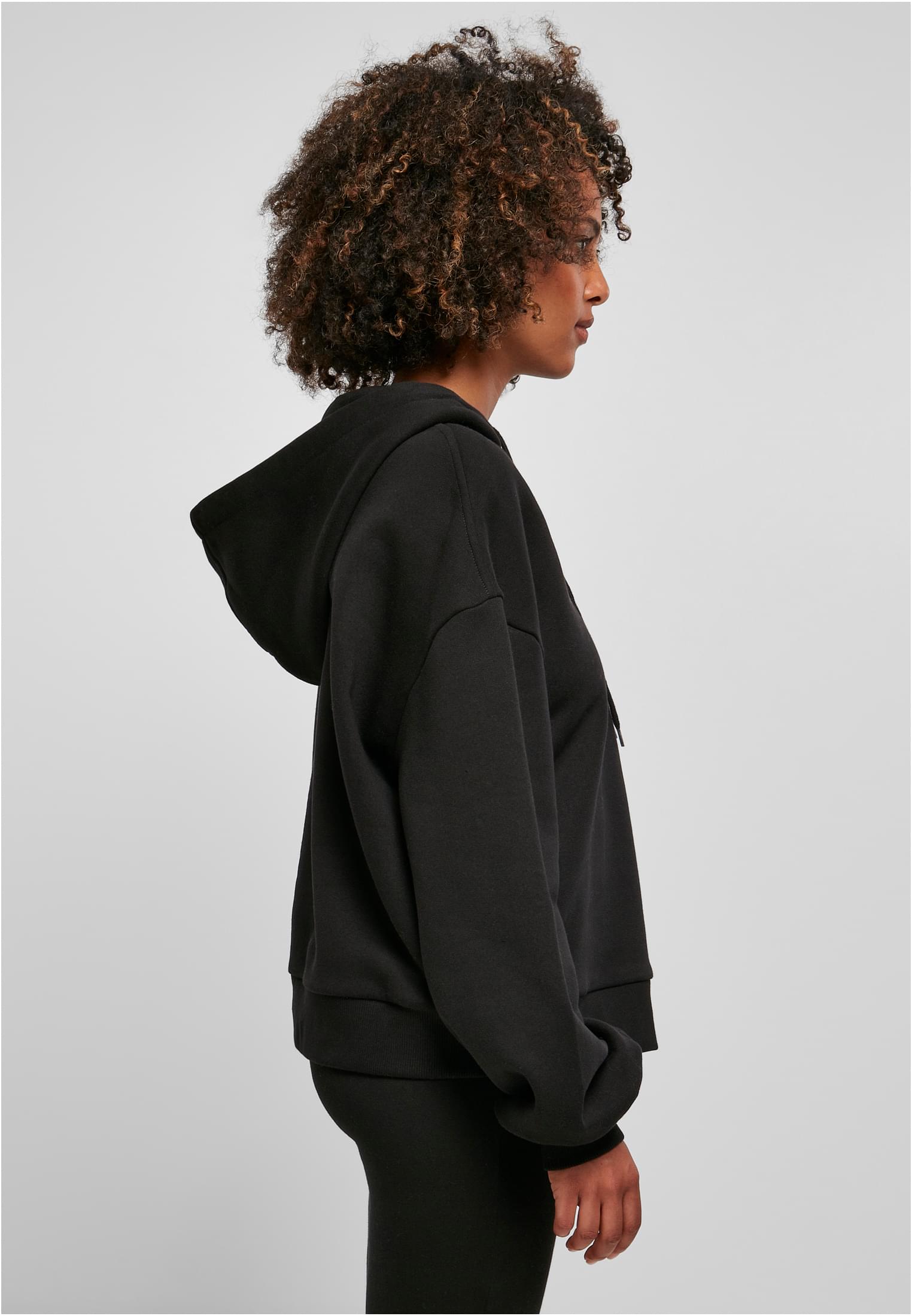 Ladies Organic Oversized Hoody black | black