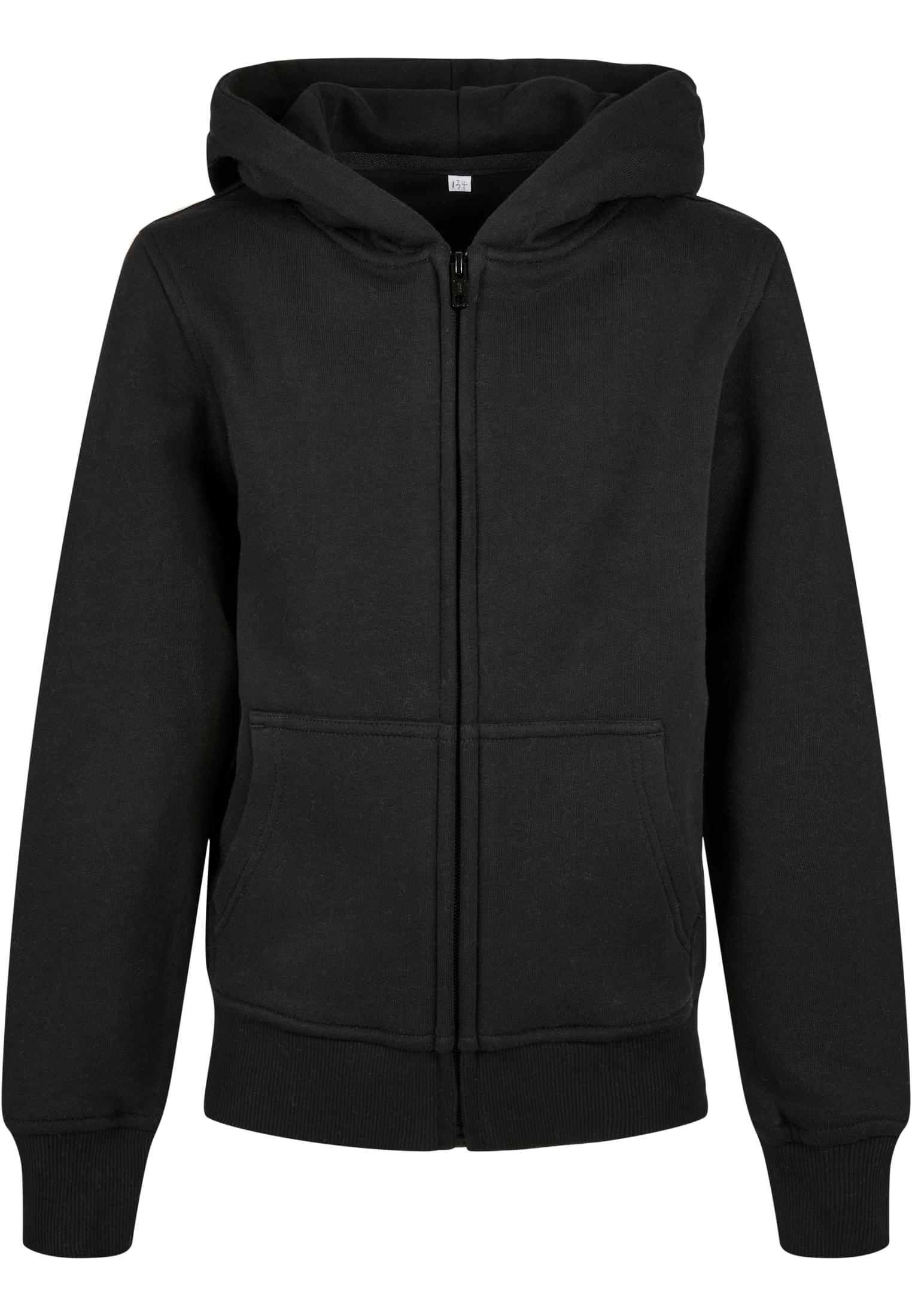 Organic Basic Kids Zip Hoody black | black