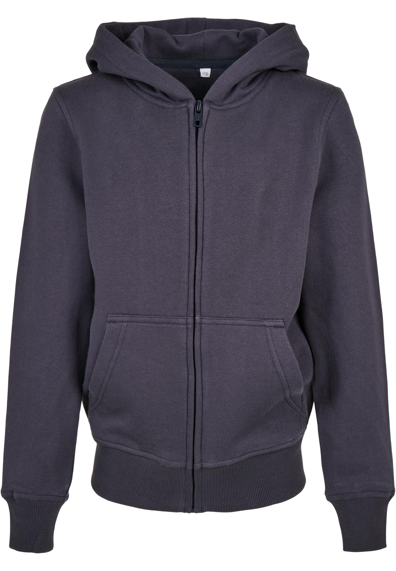 Organic Basic Kids Zip Hoody navy | navy