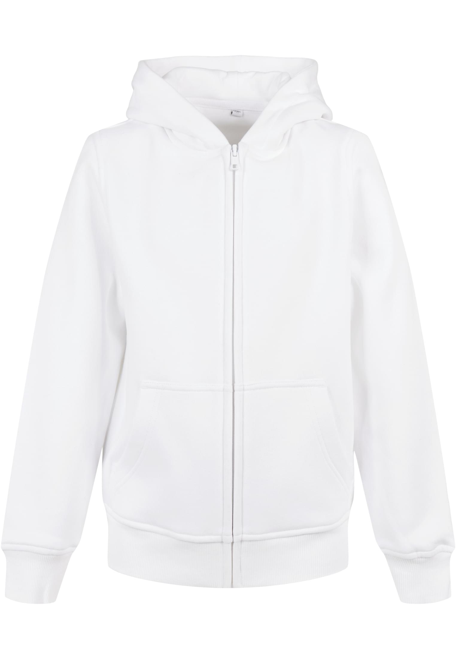 Organic Basic Kids Zip Hoody white | white