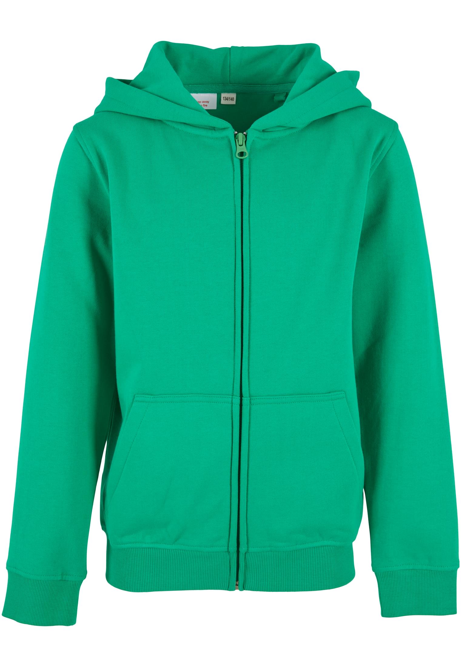 Organic Basic Kids Zip Hoody grassgreen | grassgreen