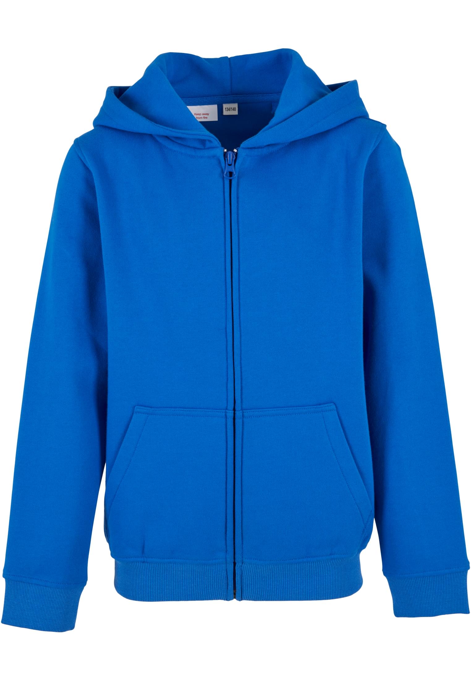 Organic Basic Kids Zip Hoody intenseblue | intenseblue