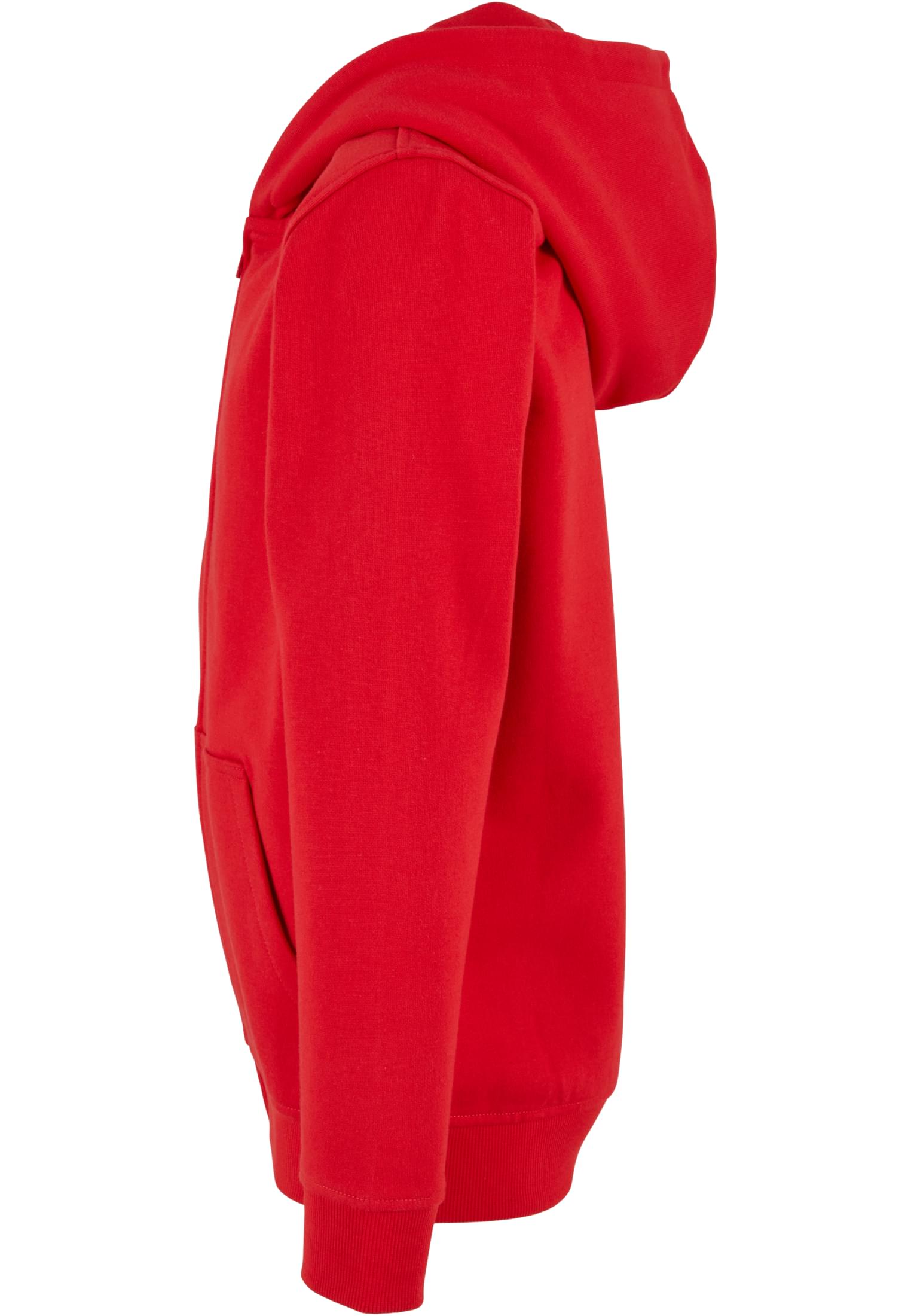 Organic Basic Kids Zip Hoody cityred | cityred