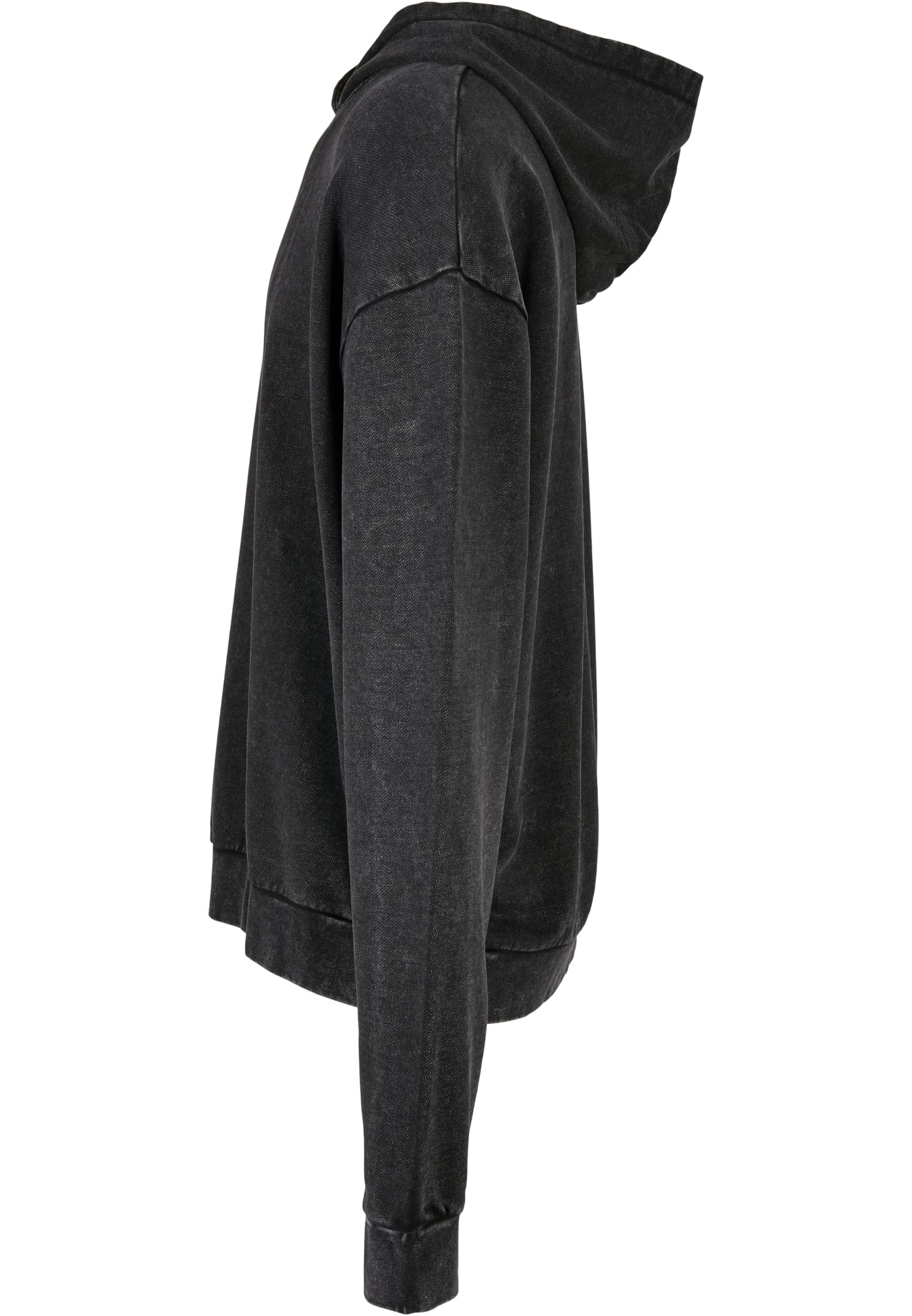 Acid Washed Oversized Hoody black | black