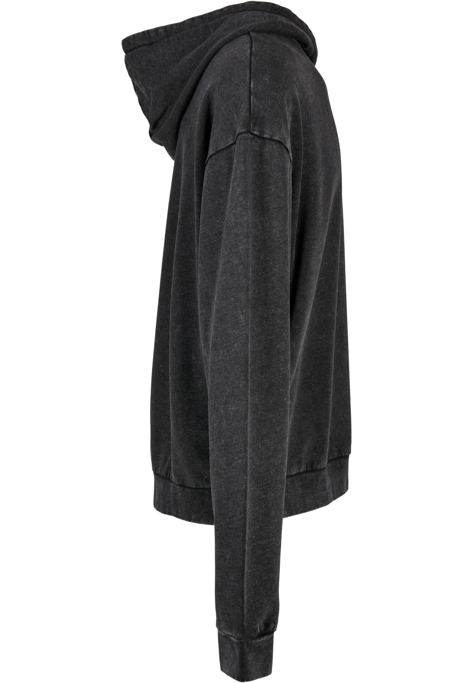 Acid Washed Oversized Hoody black | black