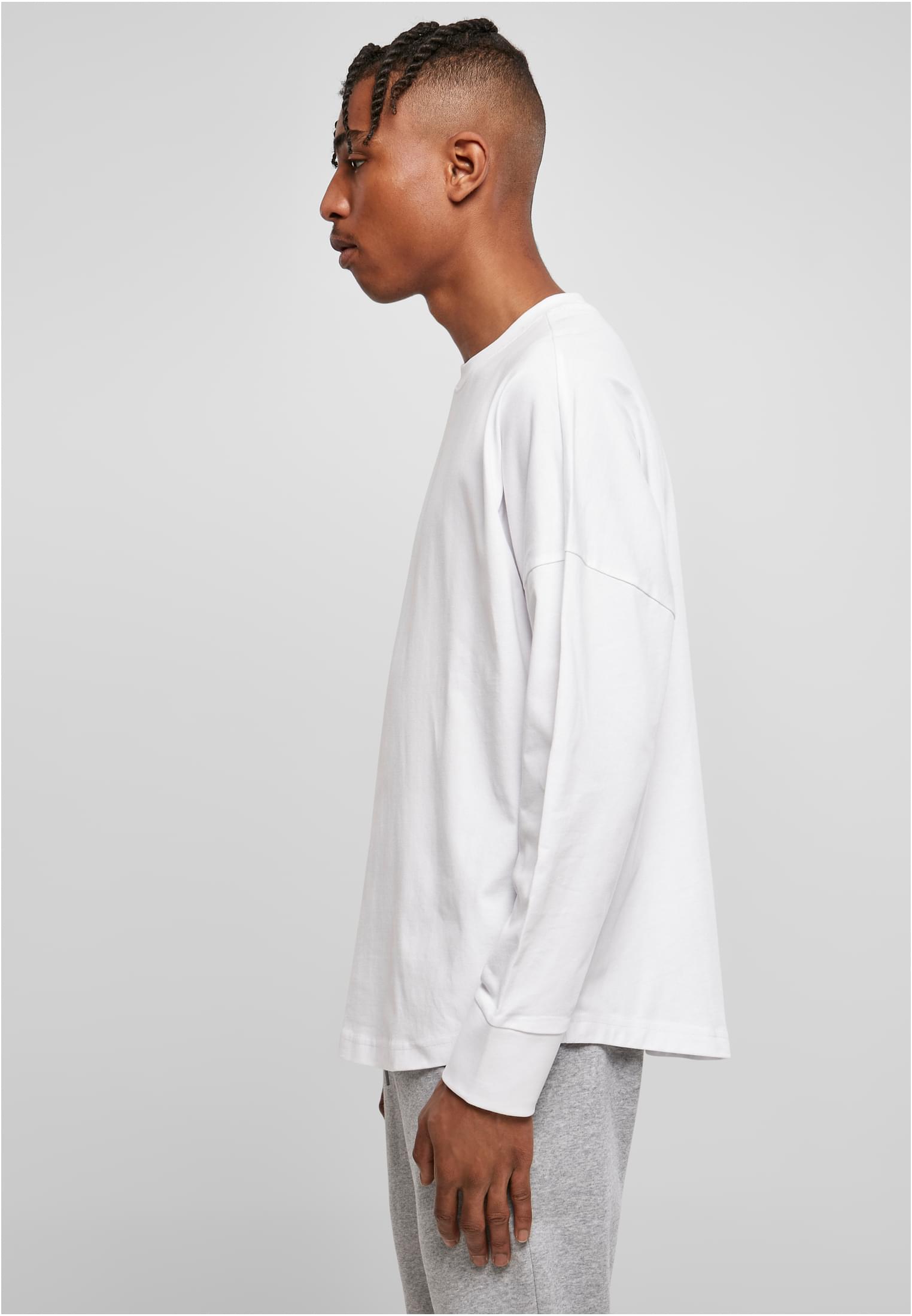 Oversized Cut On Sleeve Longsleeve white | white