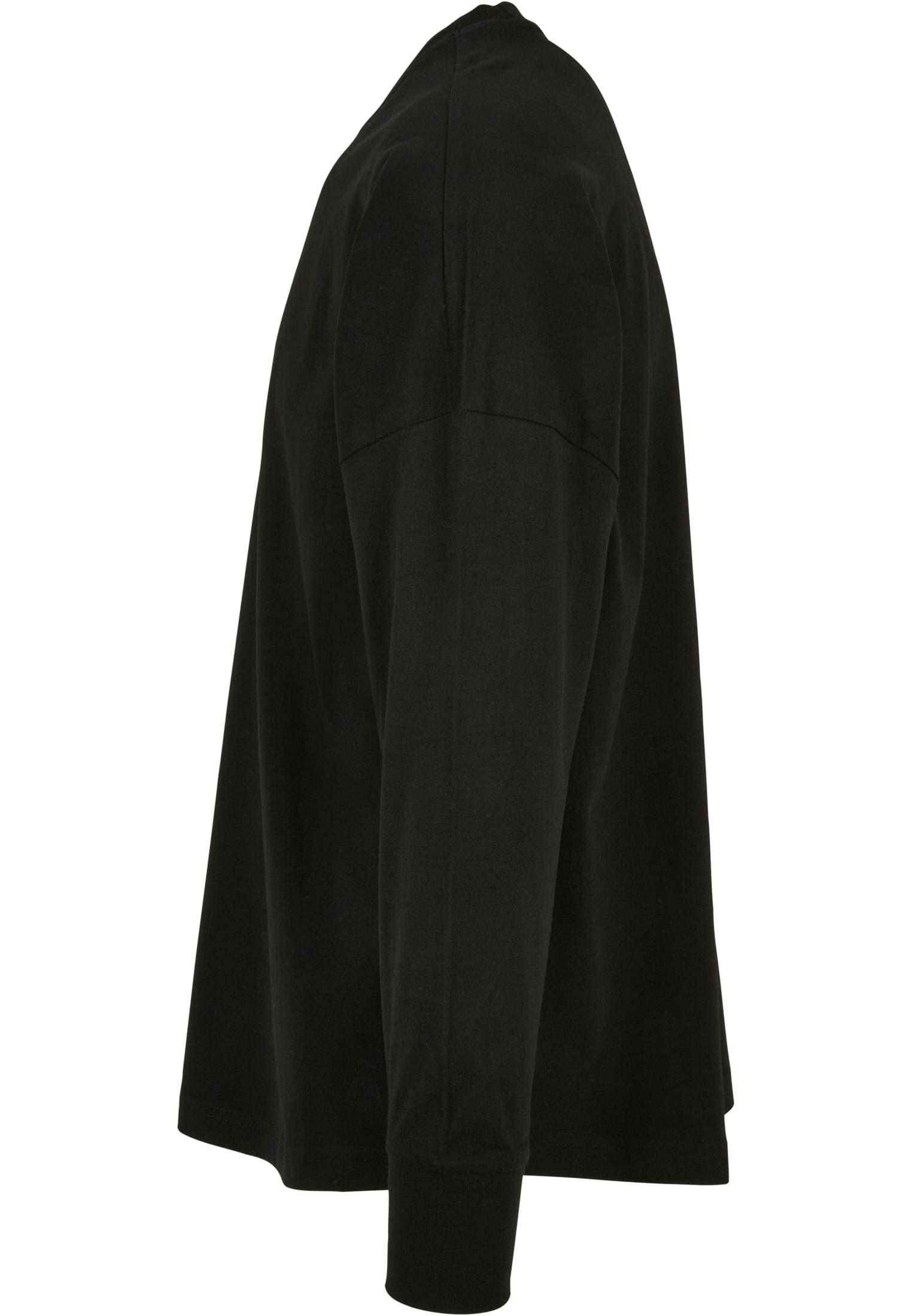 Oversized Cut On Sleeve Longsleeve black | black