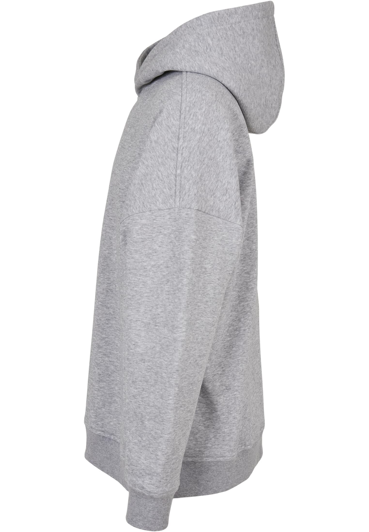 Oversized Cut On Sleeve Hoody grey | grey