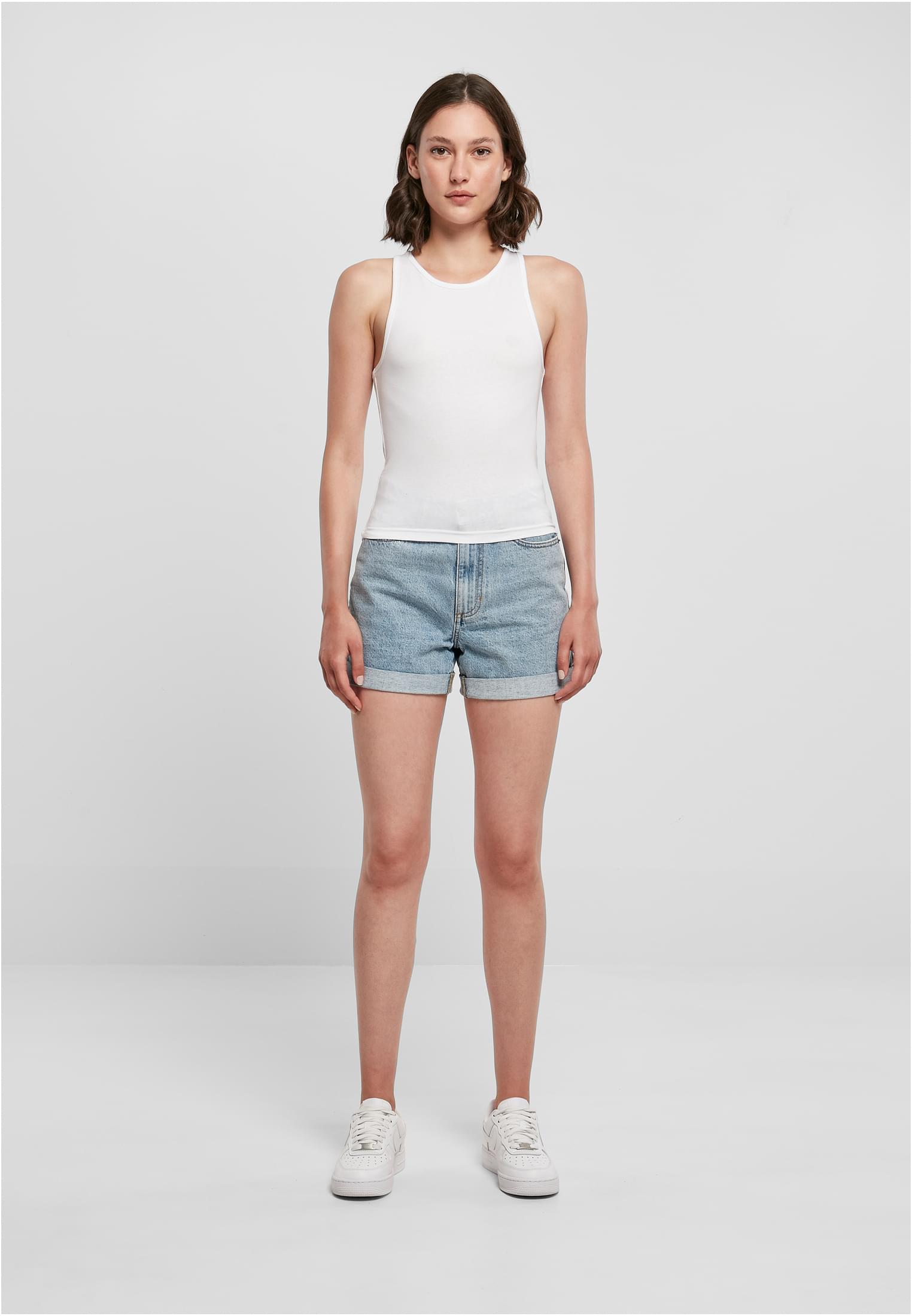 Ladies Racer Back Top white | white