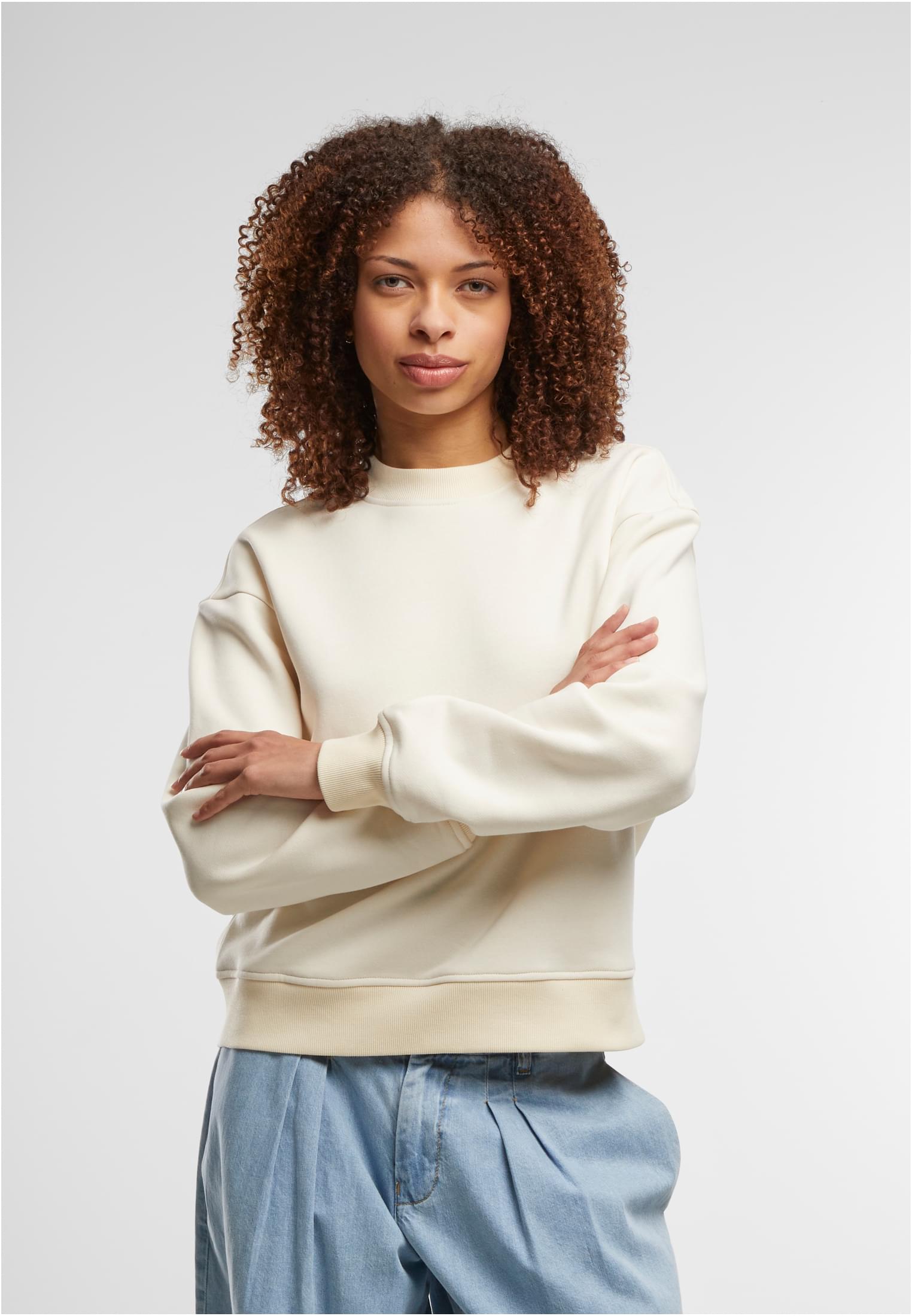Ladies Oversized Crewneck whitesand | whitesand