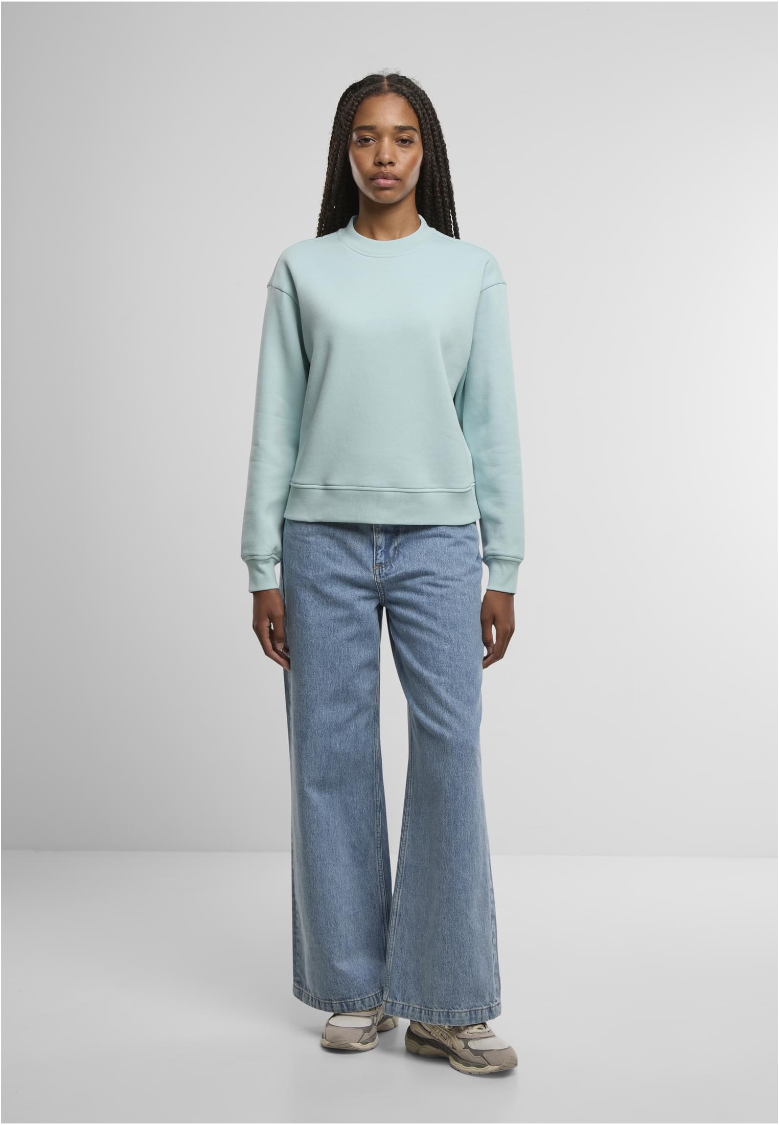 Ladies Oversized Crewneck oceanblue | oceanblue
