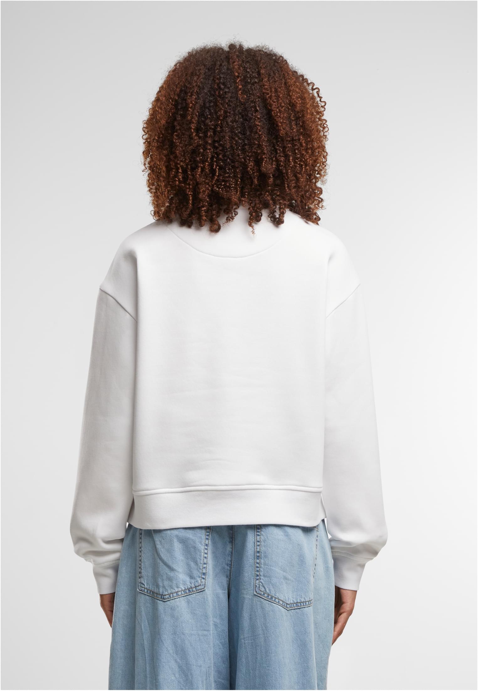Ladies Oversized Crewneck white | white