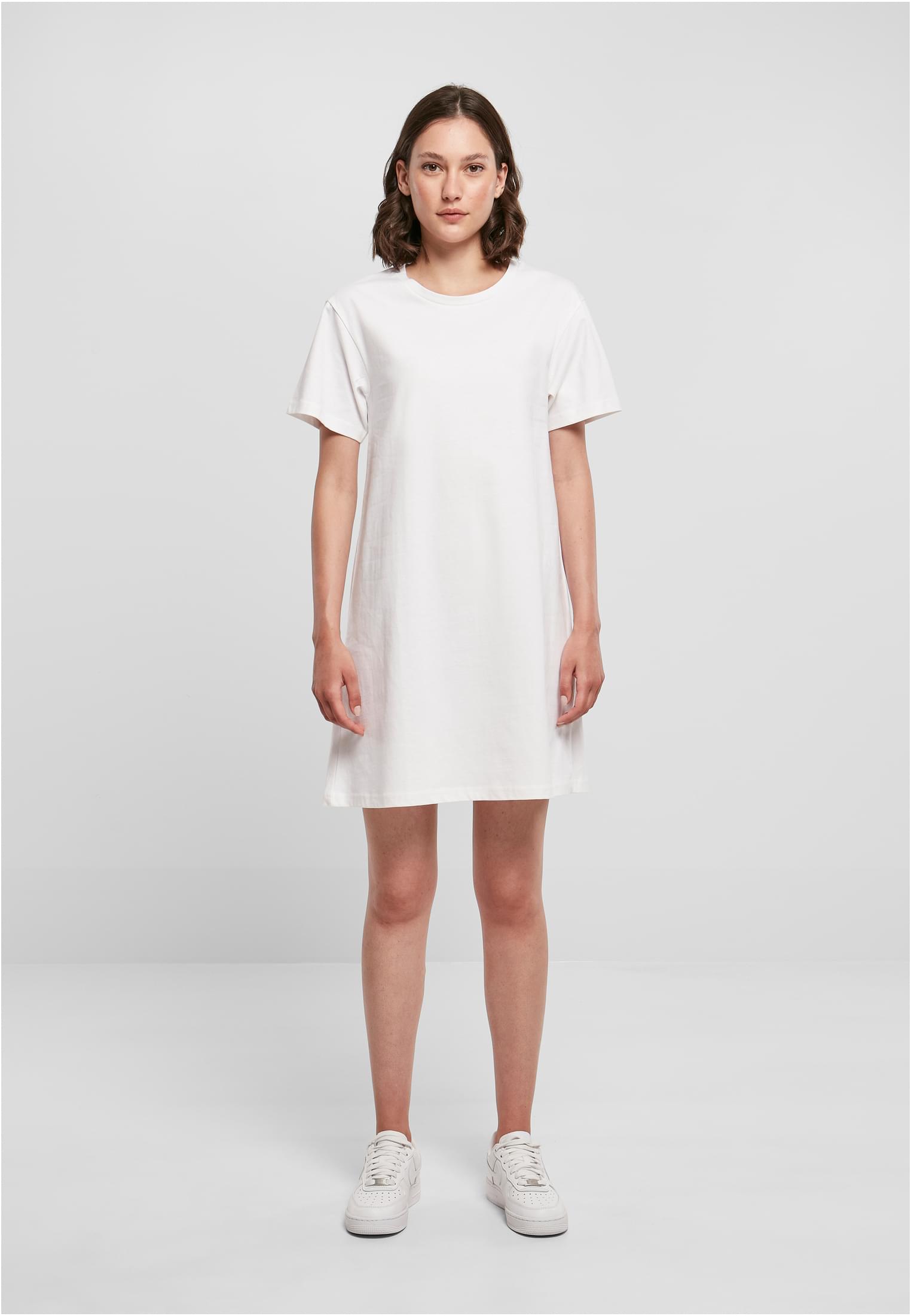 Ladies Tee Dress white | white