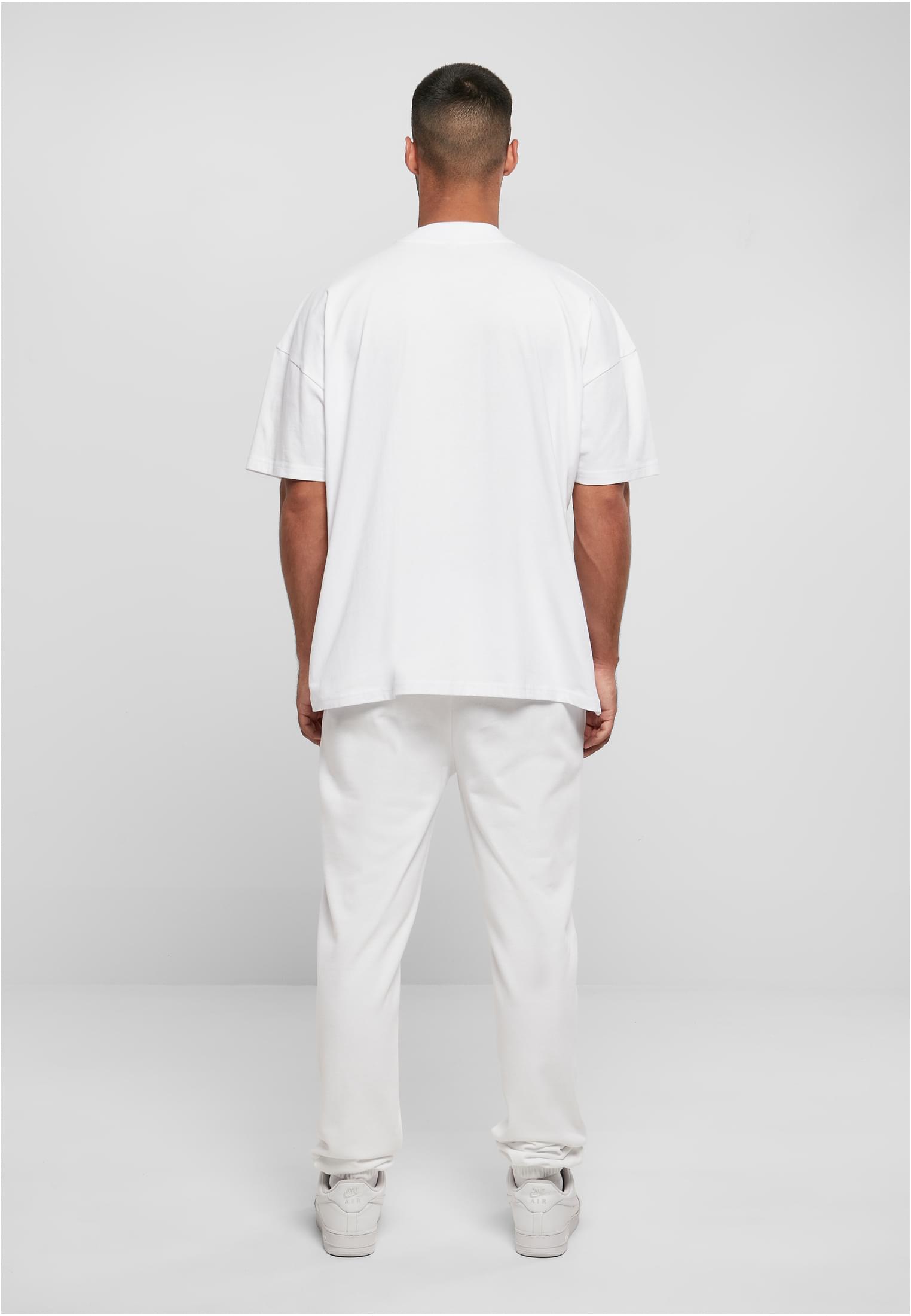 Oversized Mock Neck Tee white | white