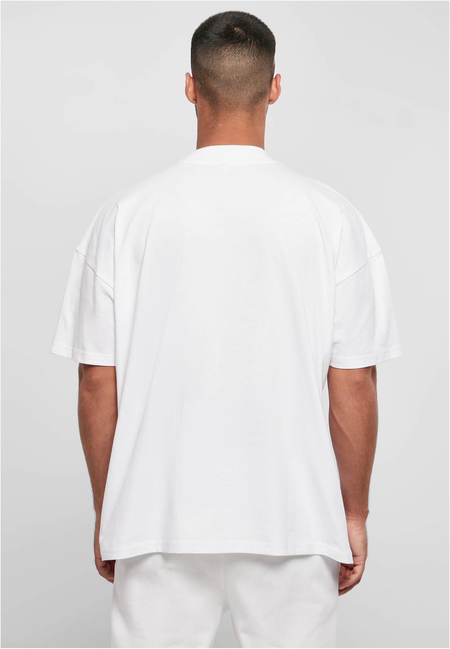 Oversized Mock Neck Tee white | white