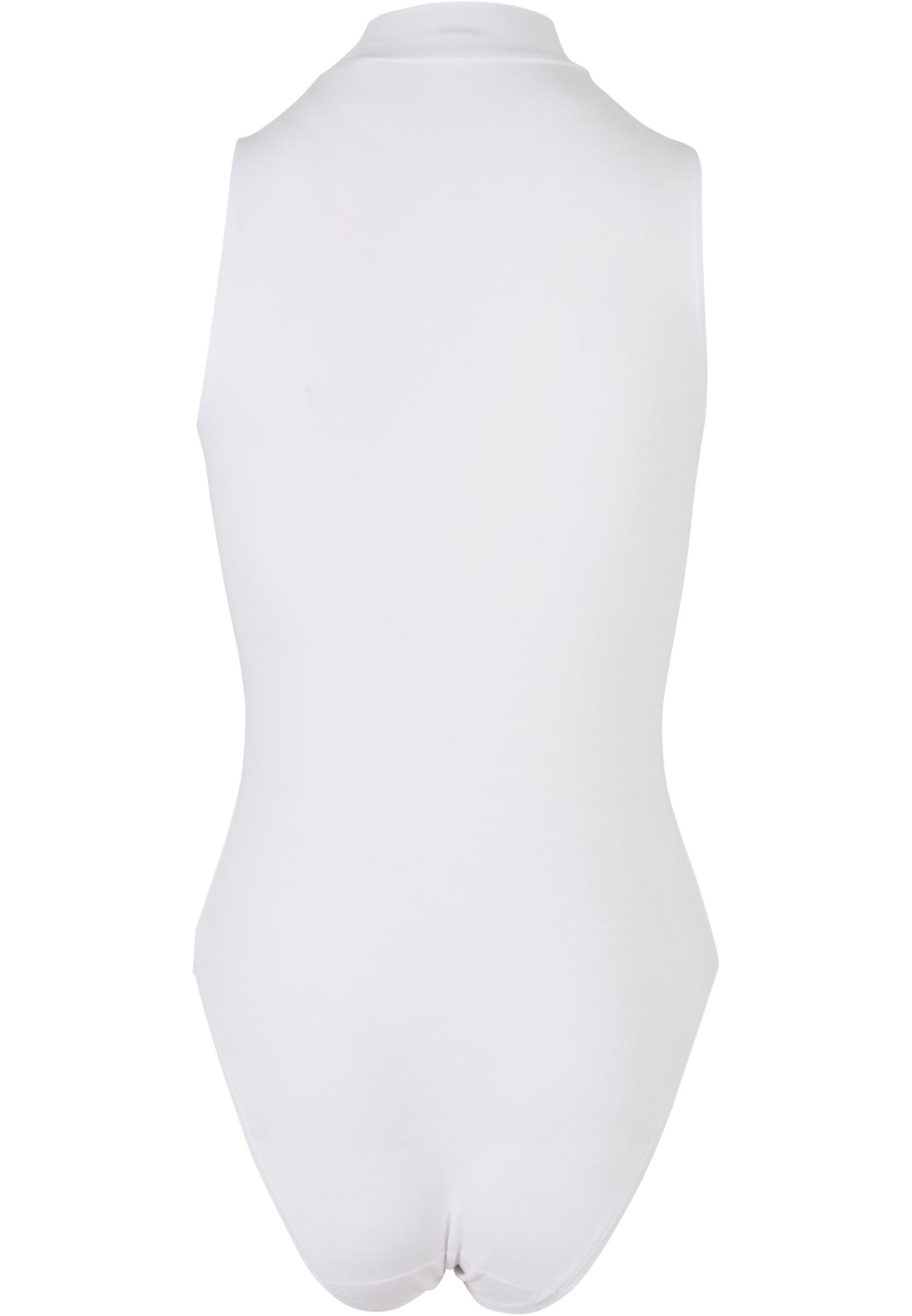 Ladies Sleeveless Turtleneck Body white | white