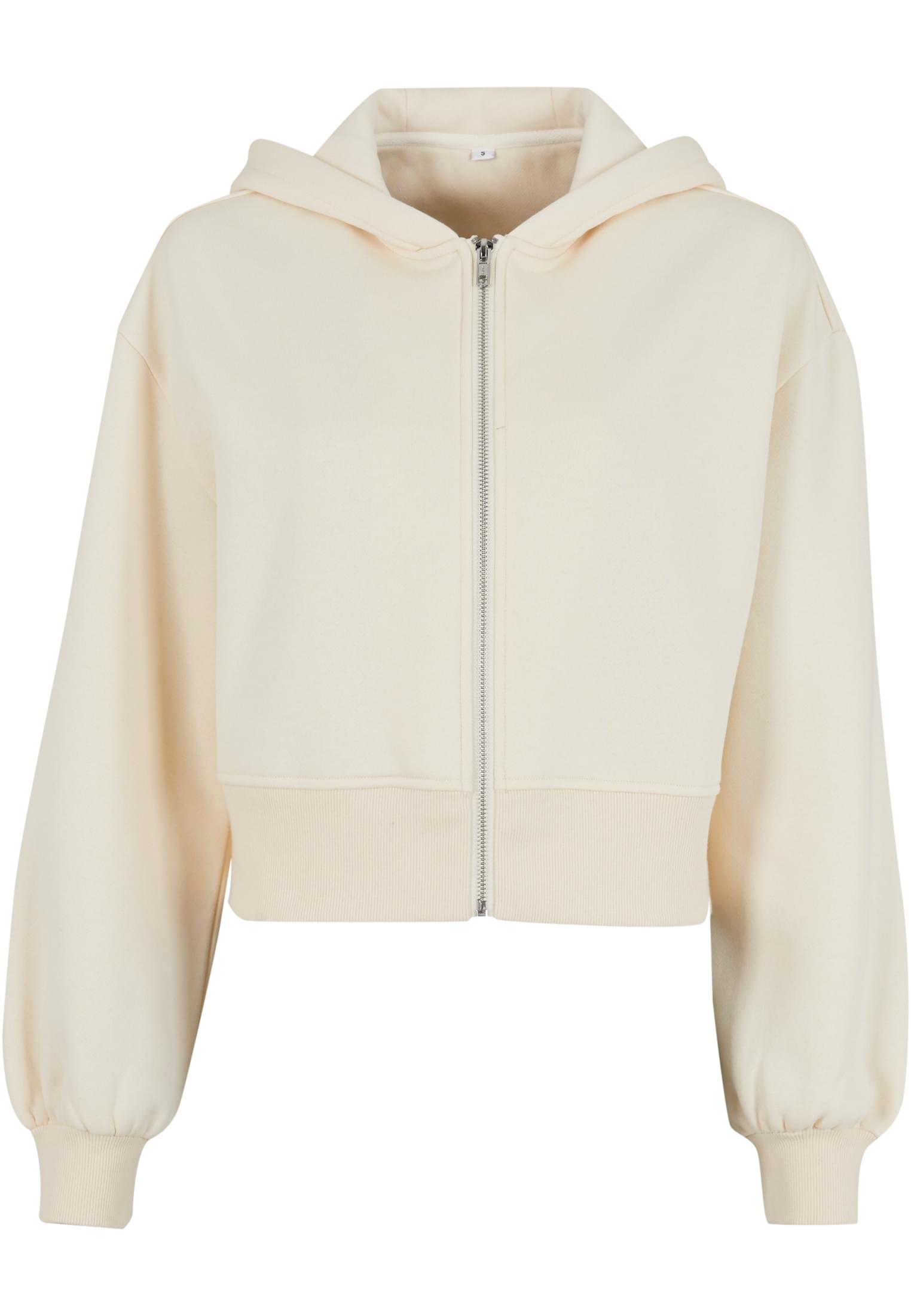 Ladies Short Oversized Zip Jacket whitesand | whitesand