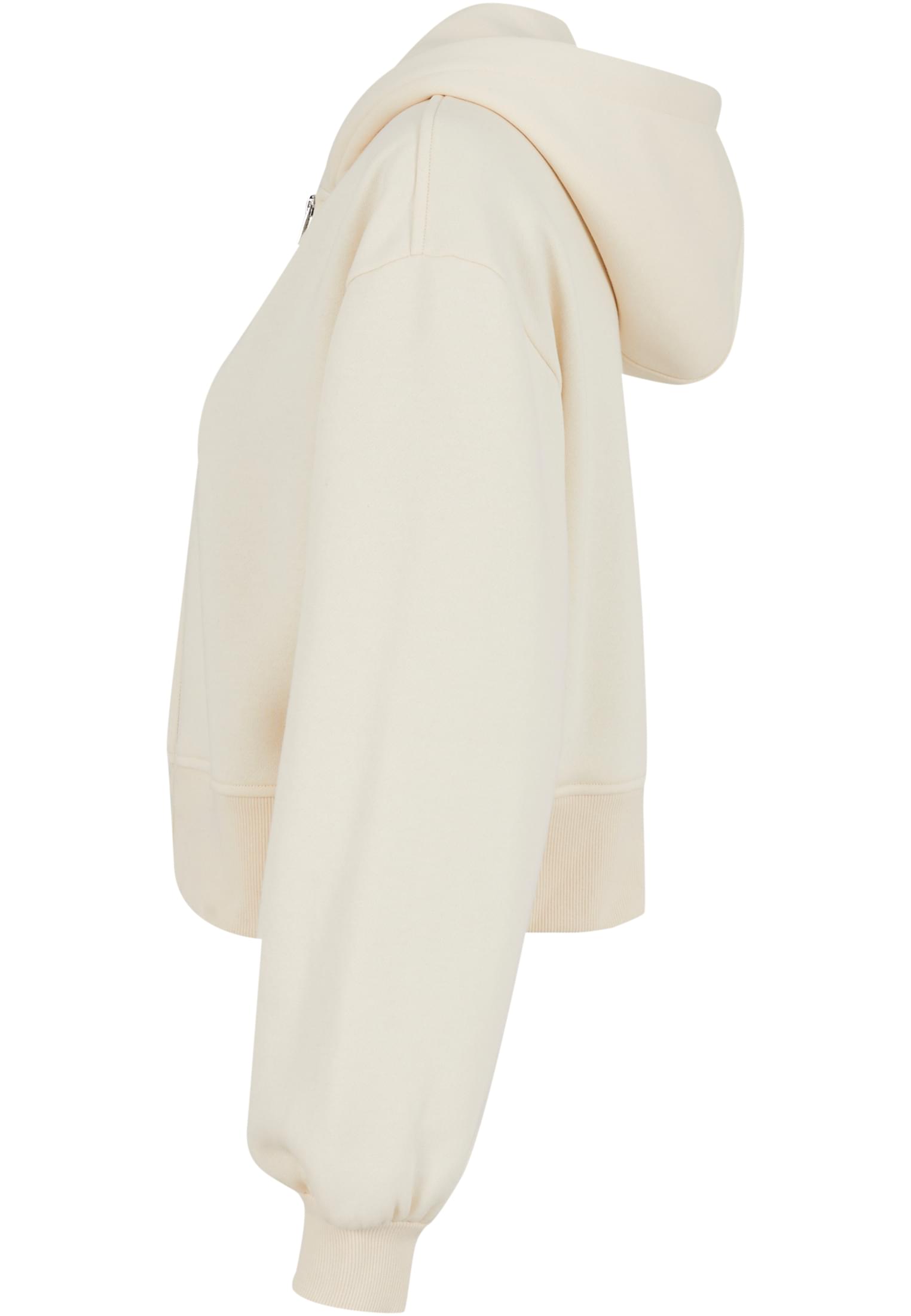 Ladies Short Oversized Zip Jacket whitesand | whitesand