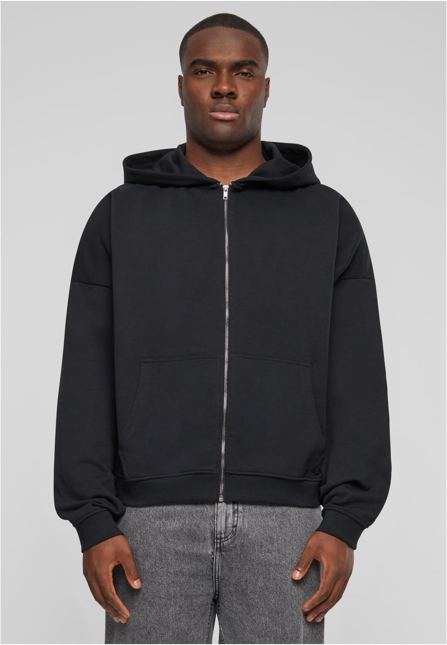 90's Zip Hoody black | black