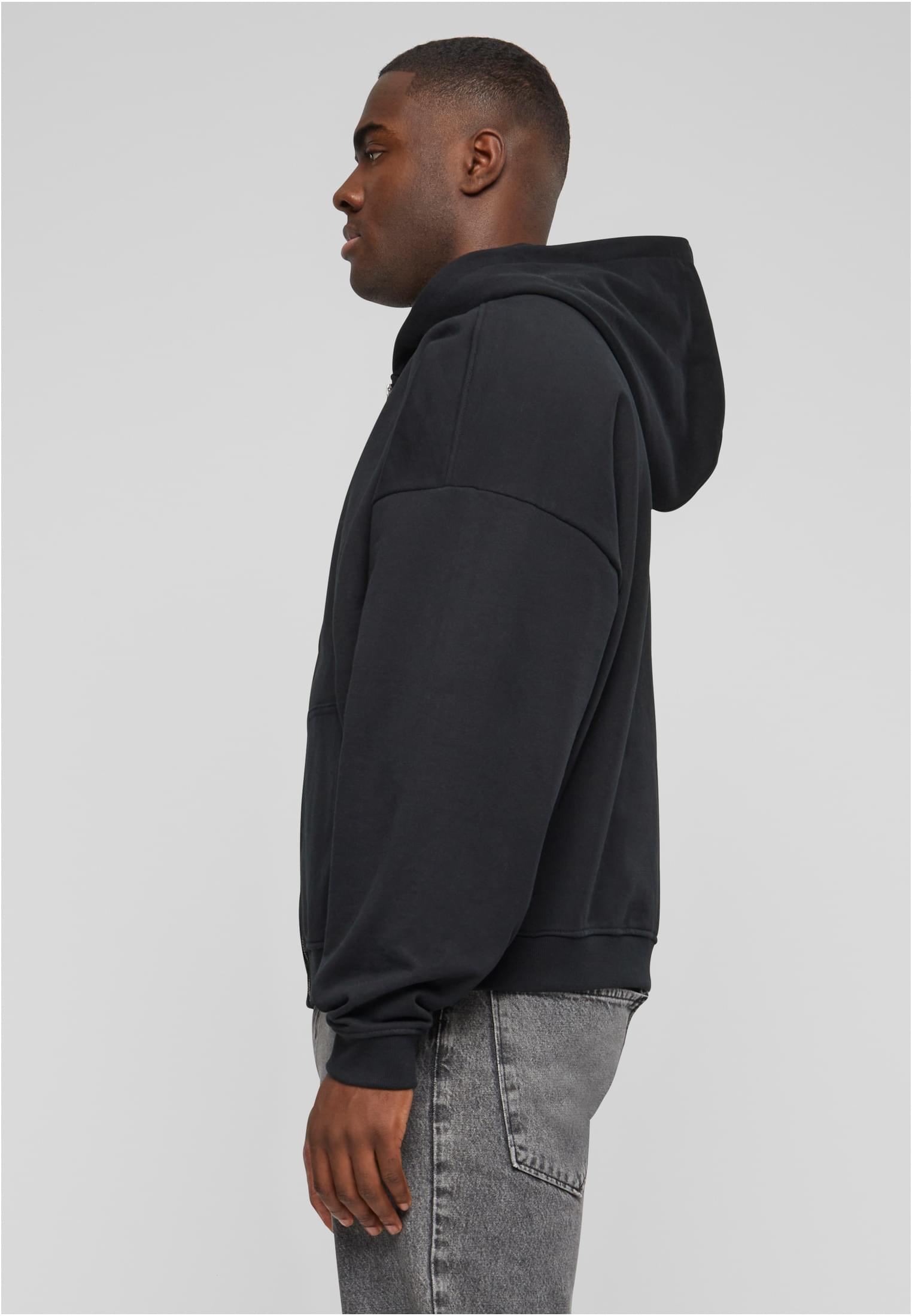 90's Zip Hoody black | black