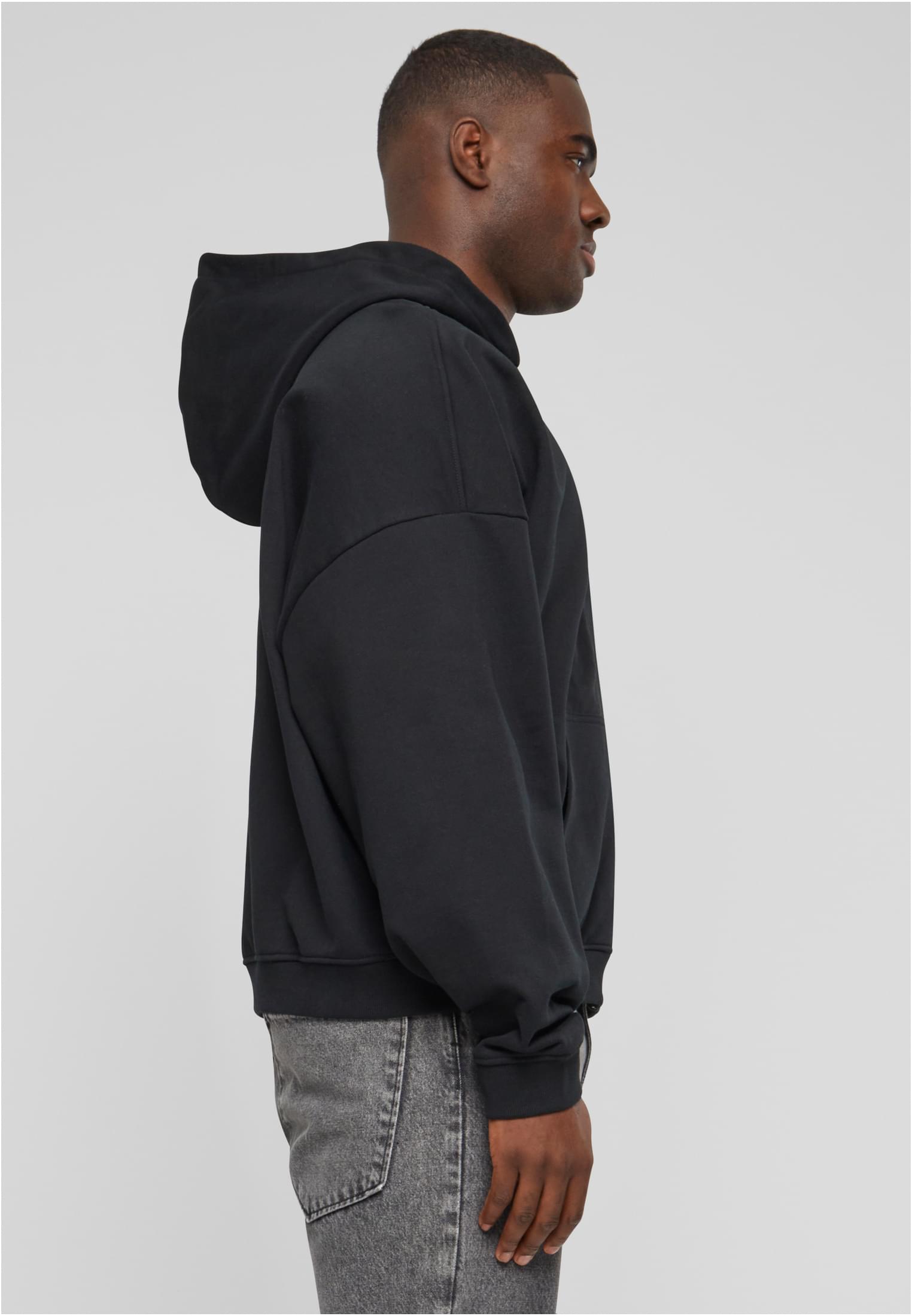 90's Zip Hoody black | black