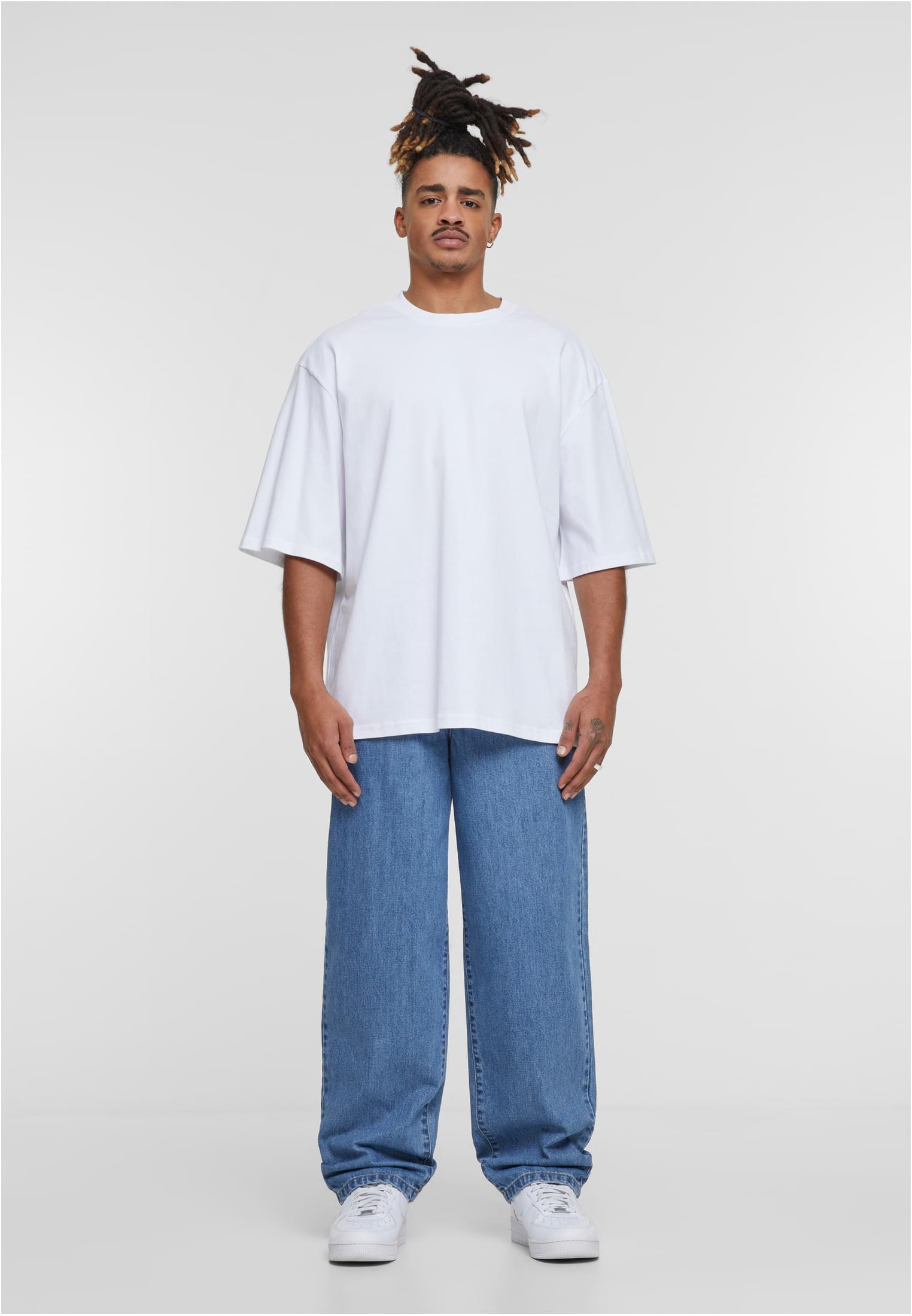 Oversized Sleeve Tee white | white