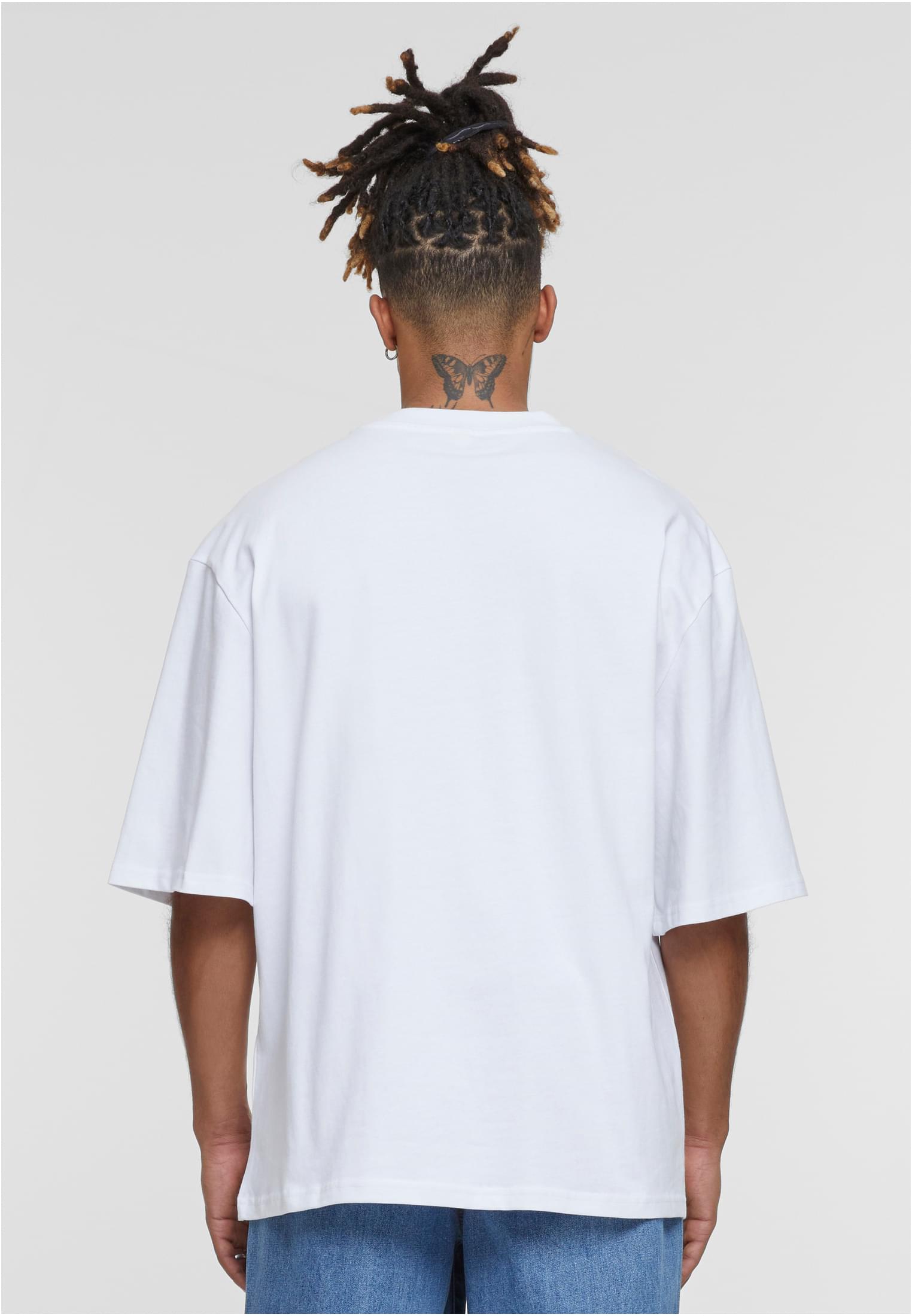 Oversized Sleeve Tee white | white