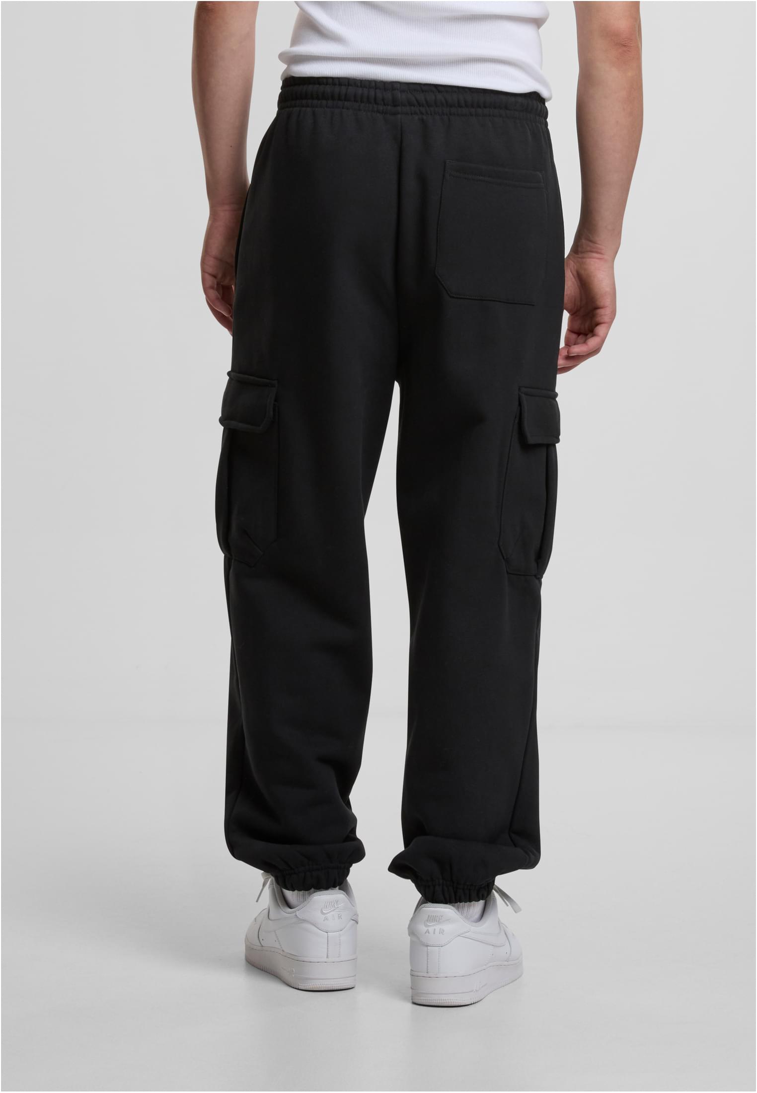 90s Cargo Sweatpants black | black