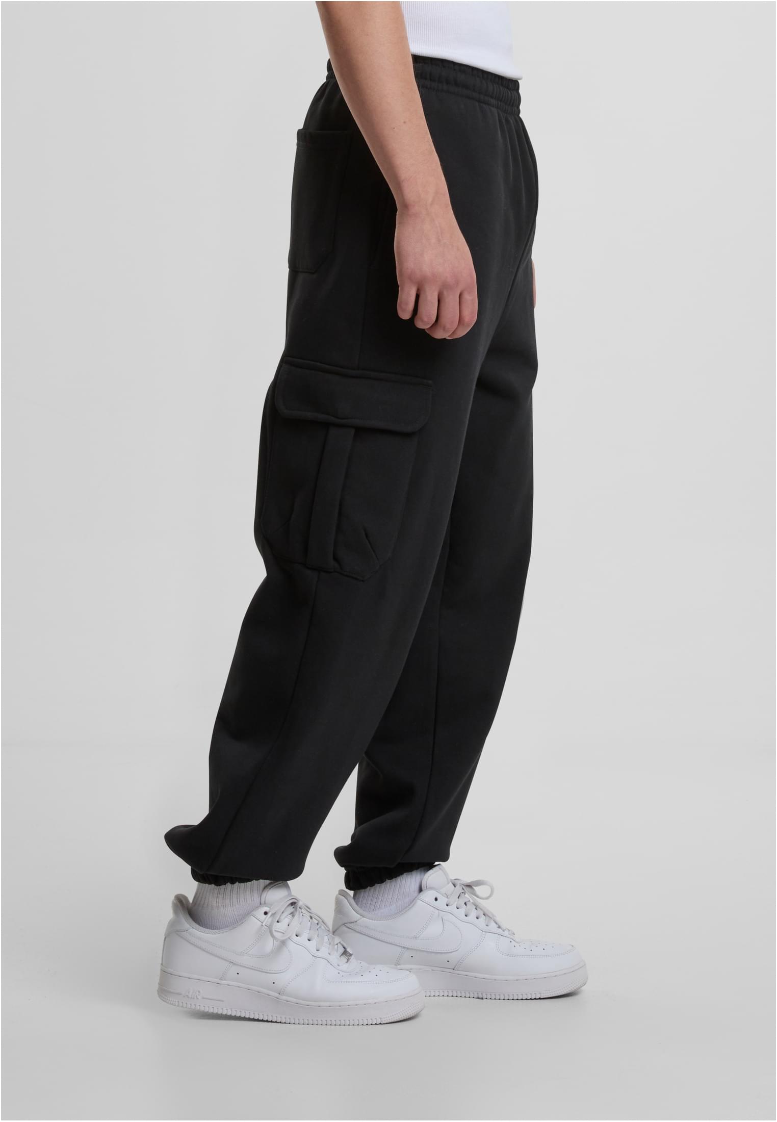 90s Cargo Sweatpants black | black