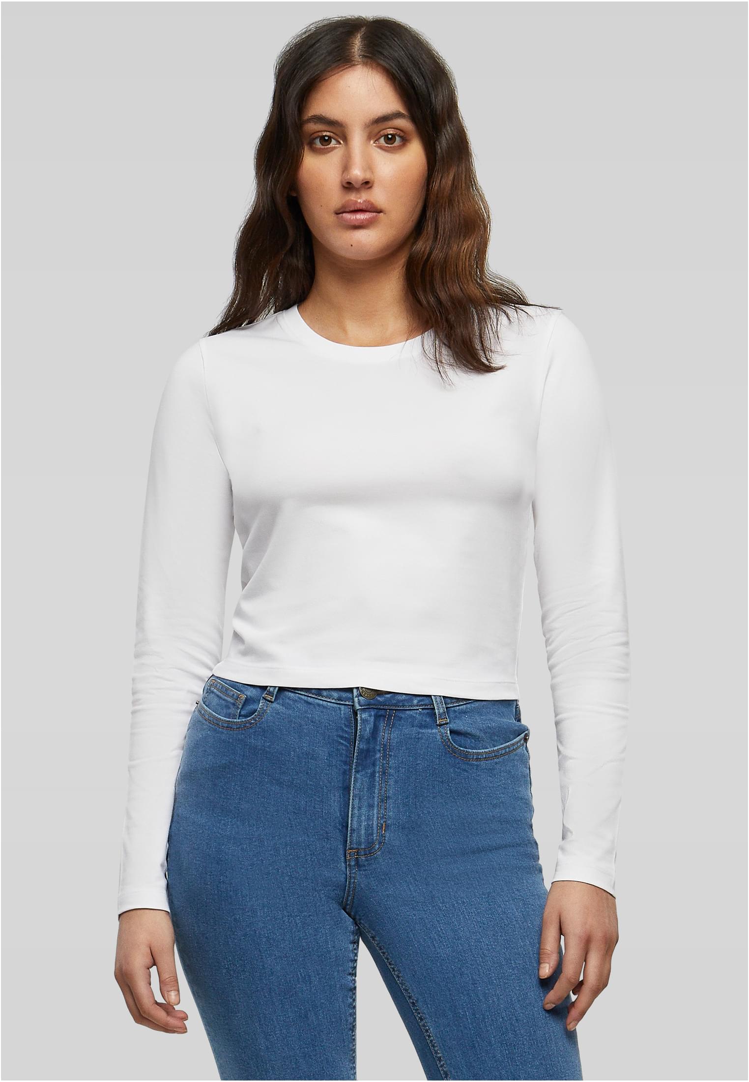 Ladies Short Longsleeve white | white