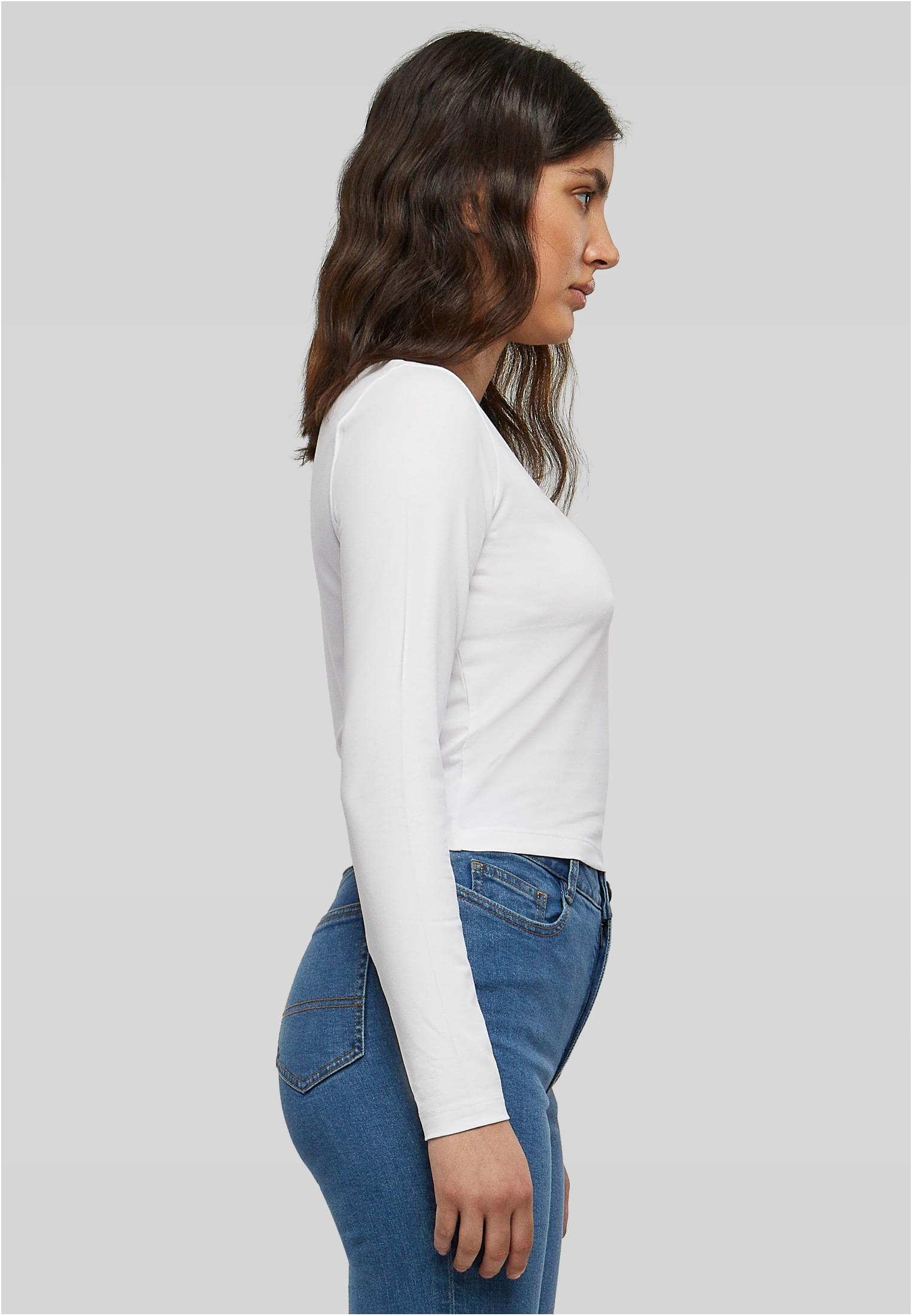 Ladies Short Longsleeve white | white