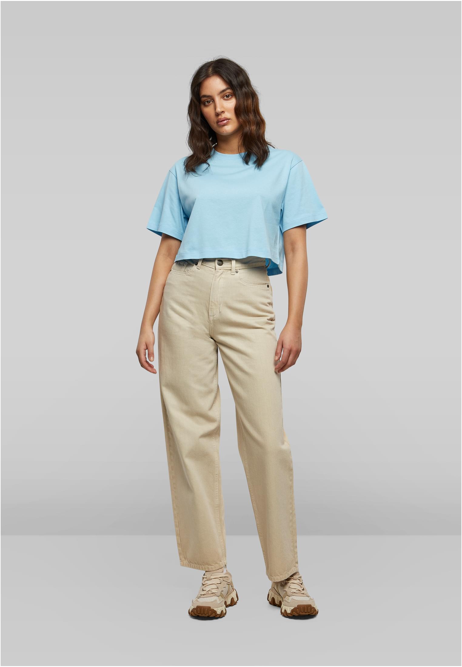 Ladies Short Oversized Tee balticblue | balticblue