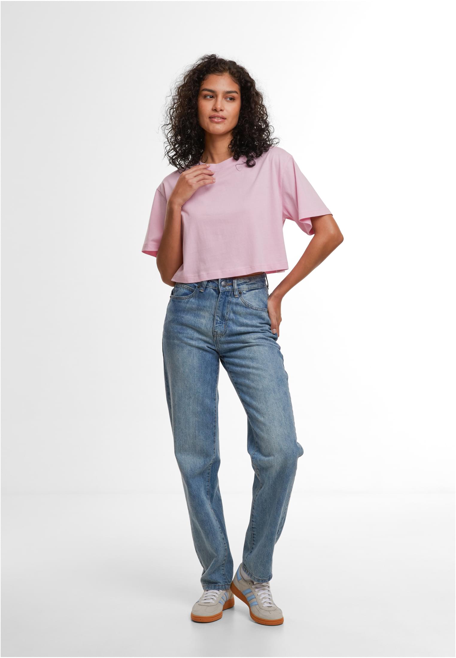Ladies Short Oversized Tee softpink | softpink