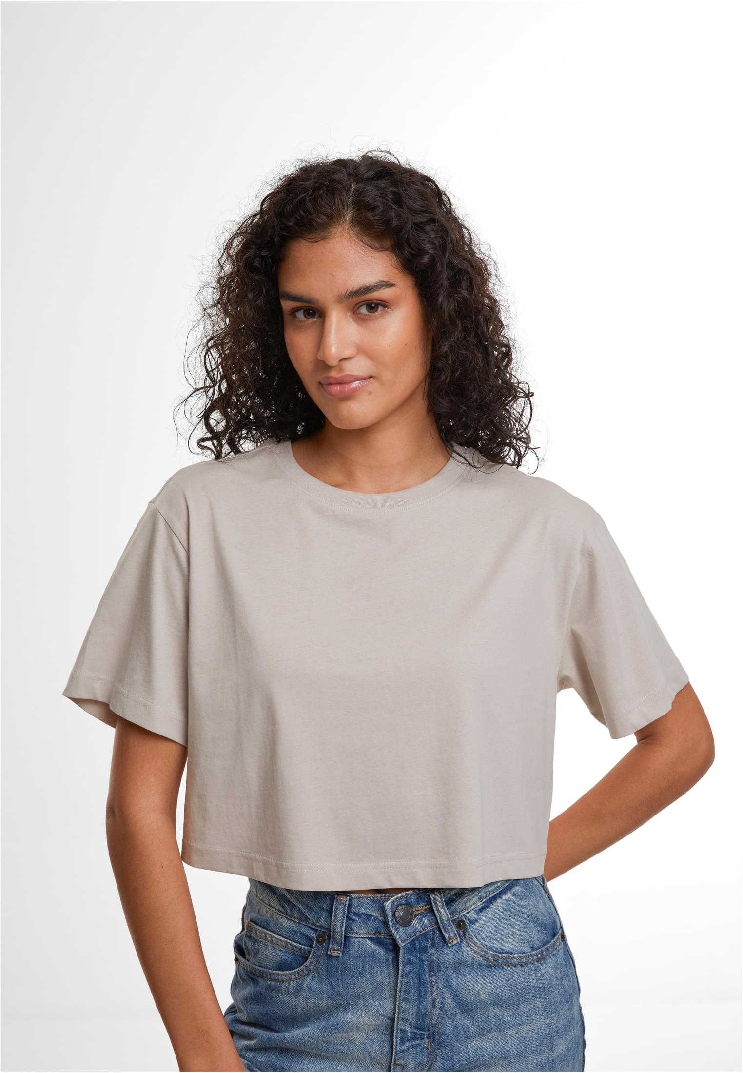 Ladies Short Oversized Tee cloud | cloud