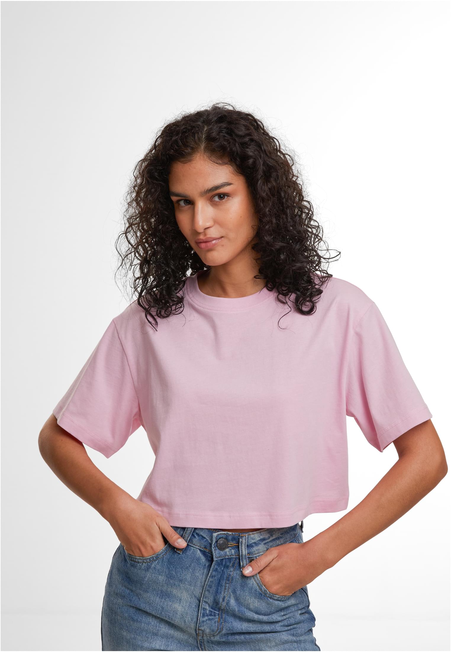 Ladies Short Oversized Tee softpink | softpink