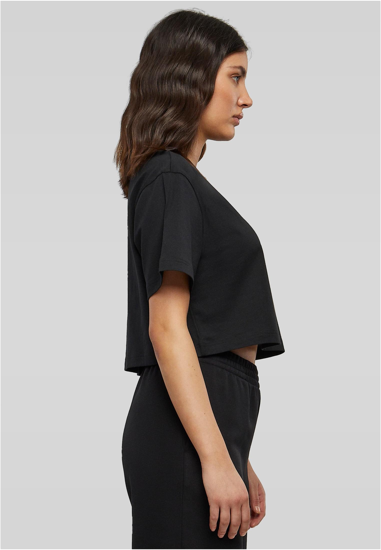 Ladies Short Oversized Tee black | black