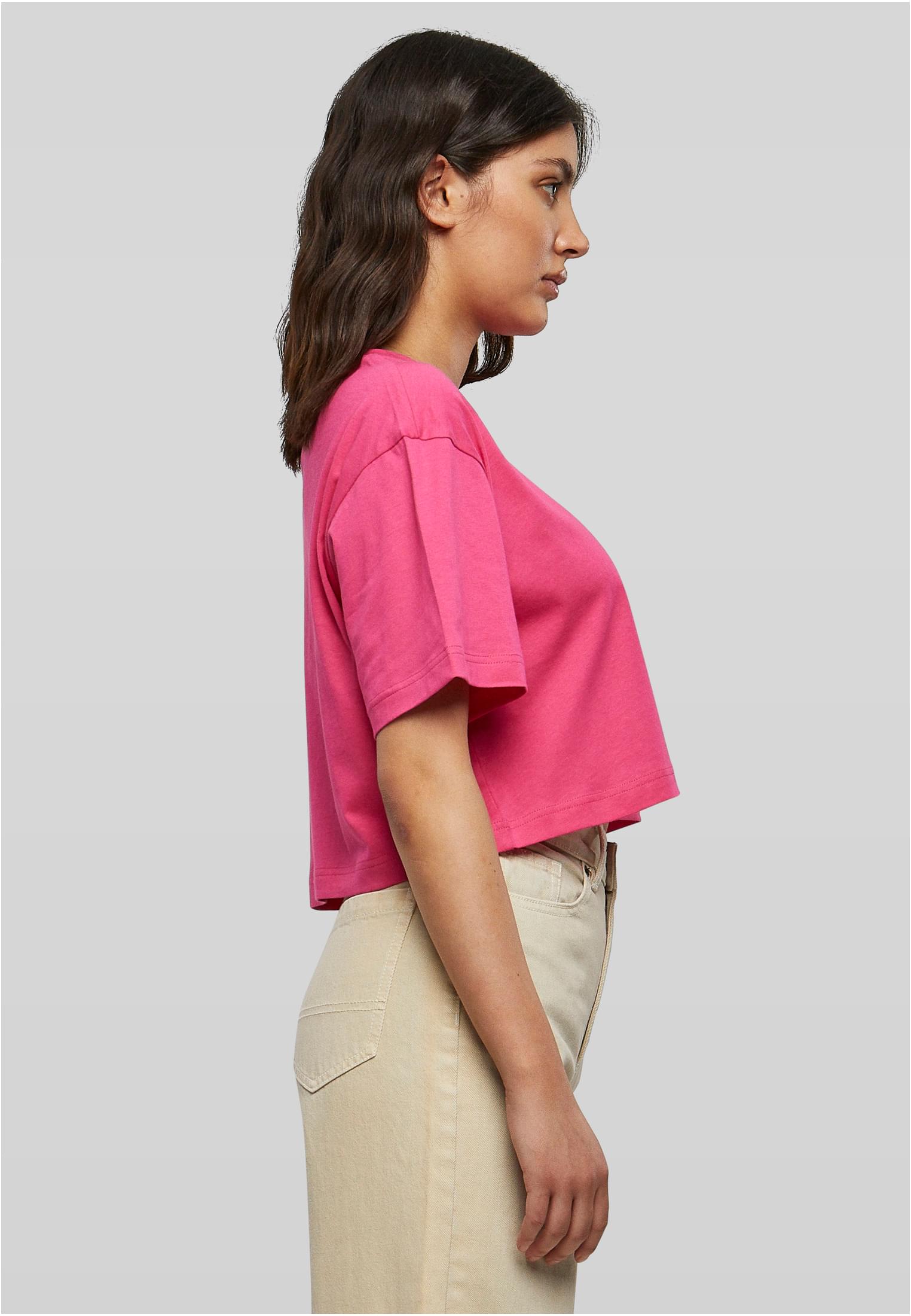 Ladies Short Oversized Tee hibiskuspink | hibiskuspink