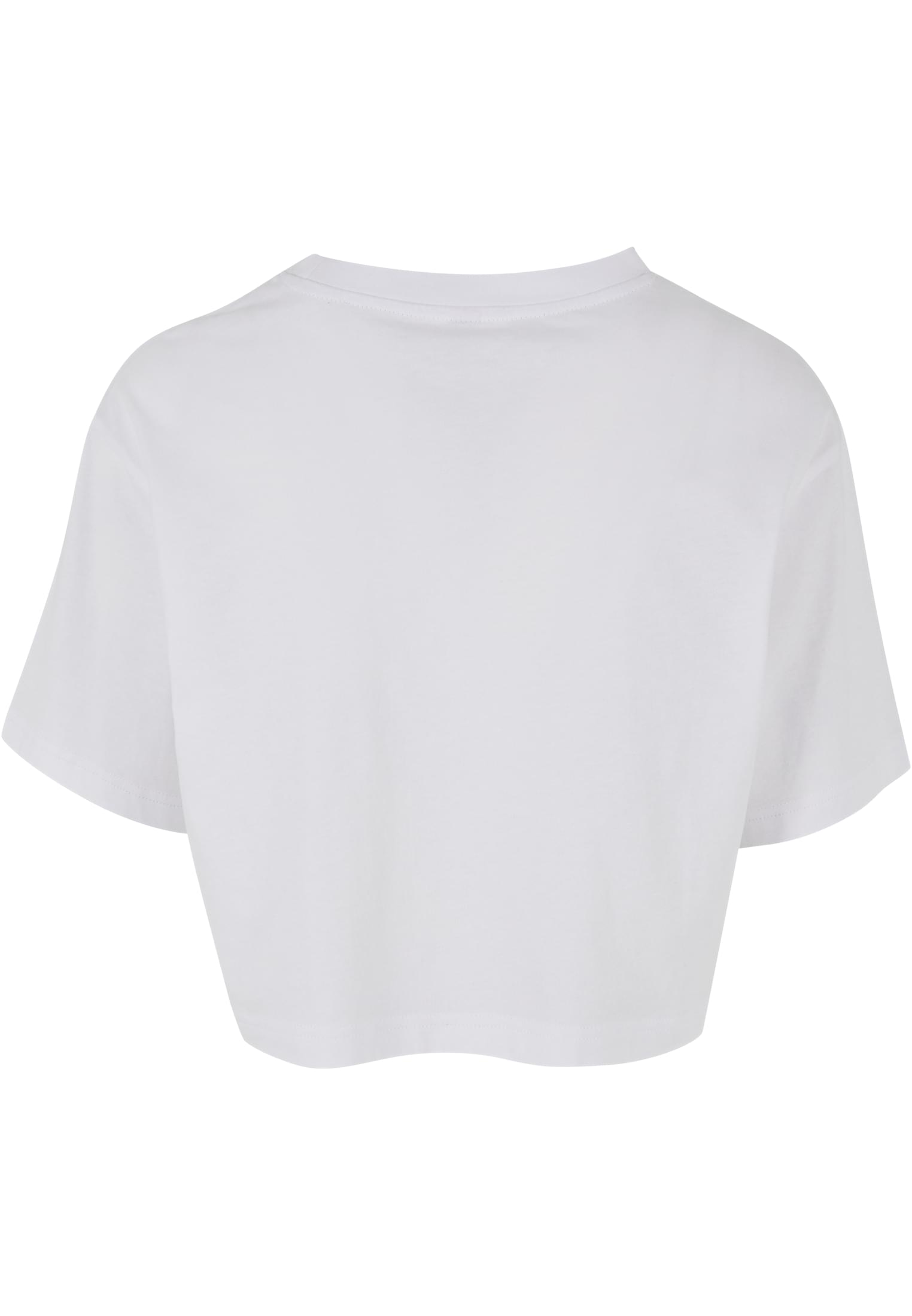 Ladies Short Oversized Tee white | white