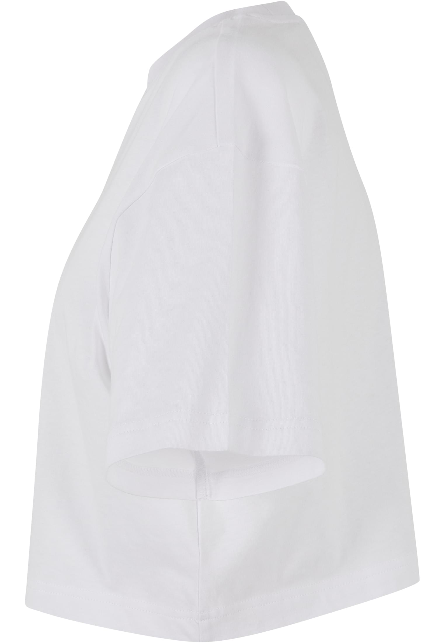 Ladies Short Oversized Tee white | white