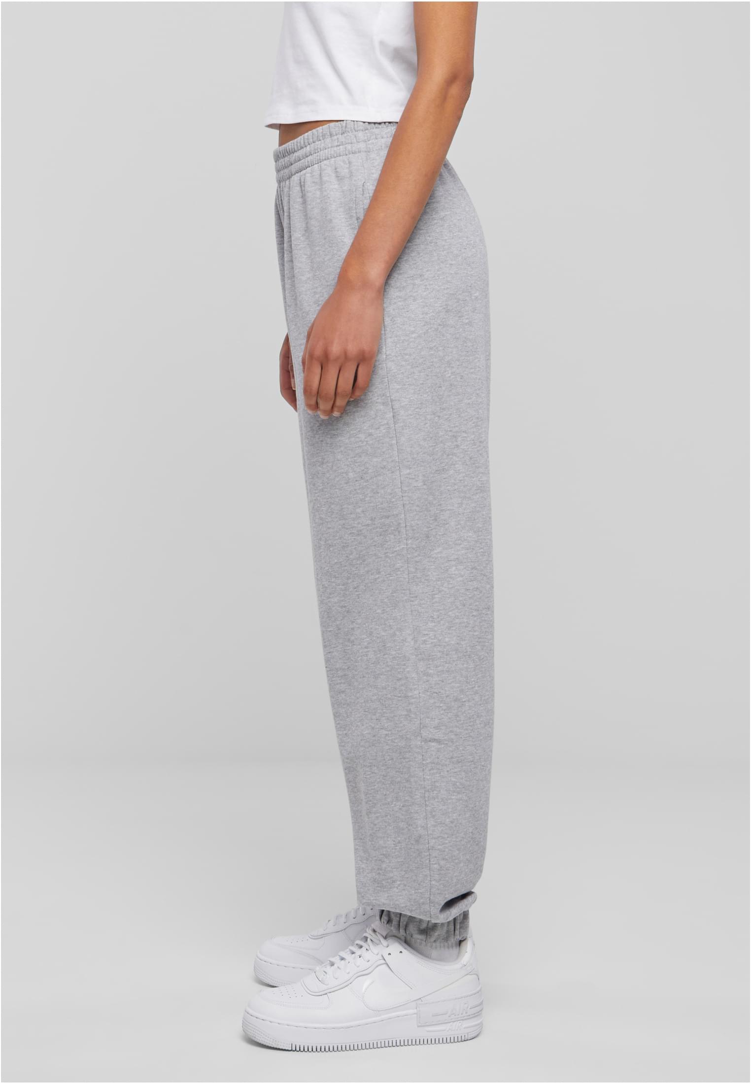 Ladies High Waist Ballon Sweat Pants heathergrey | heathergrey