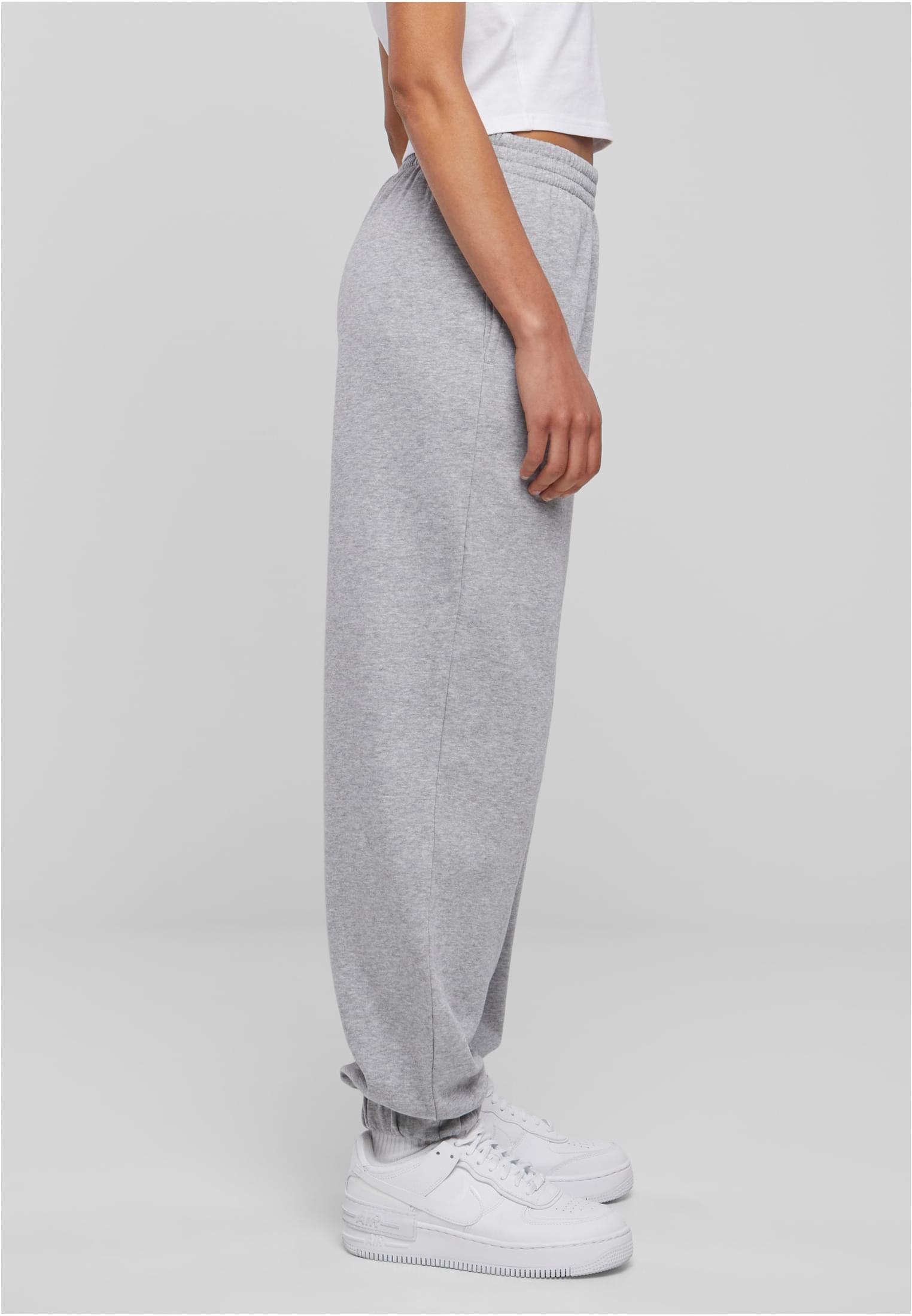 Ladies High Waist Ballon Sweat Pants heathergrey | heathergrey