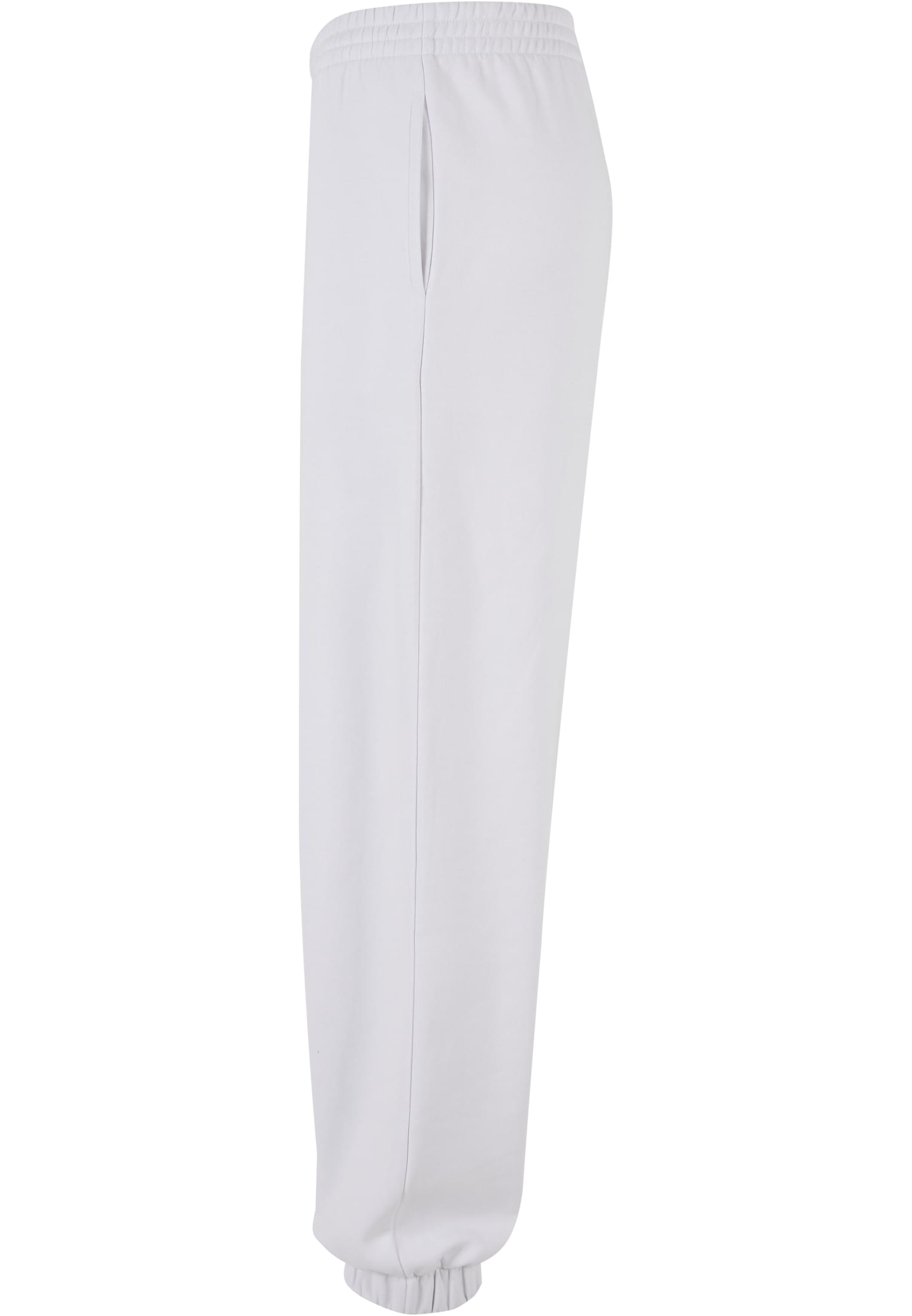 Ladies High Waist Ballon Sweat Pants white | white