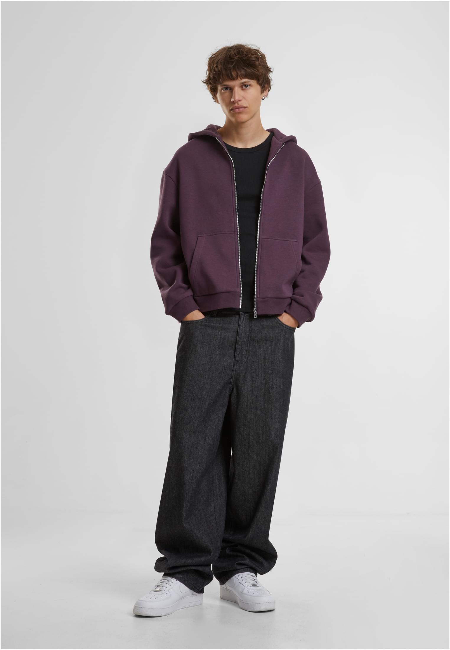 Fluffy Zip Hoody plumpurple | plumpurple