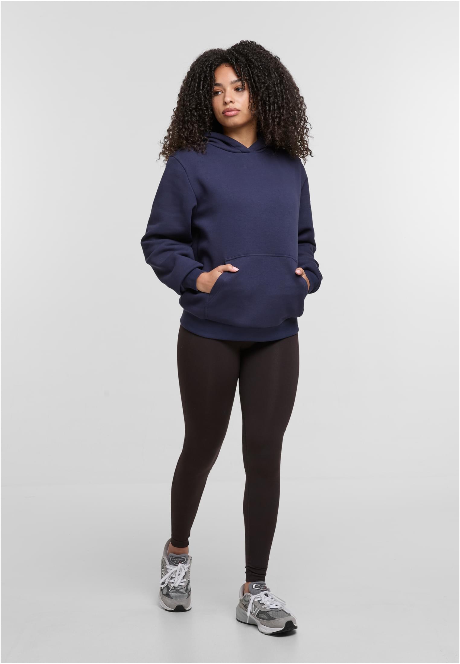 Ladies Fluffy Hoody navy | navy