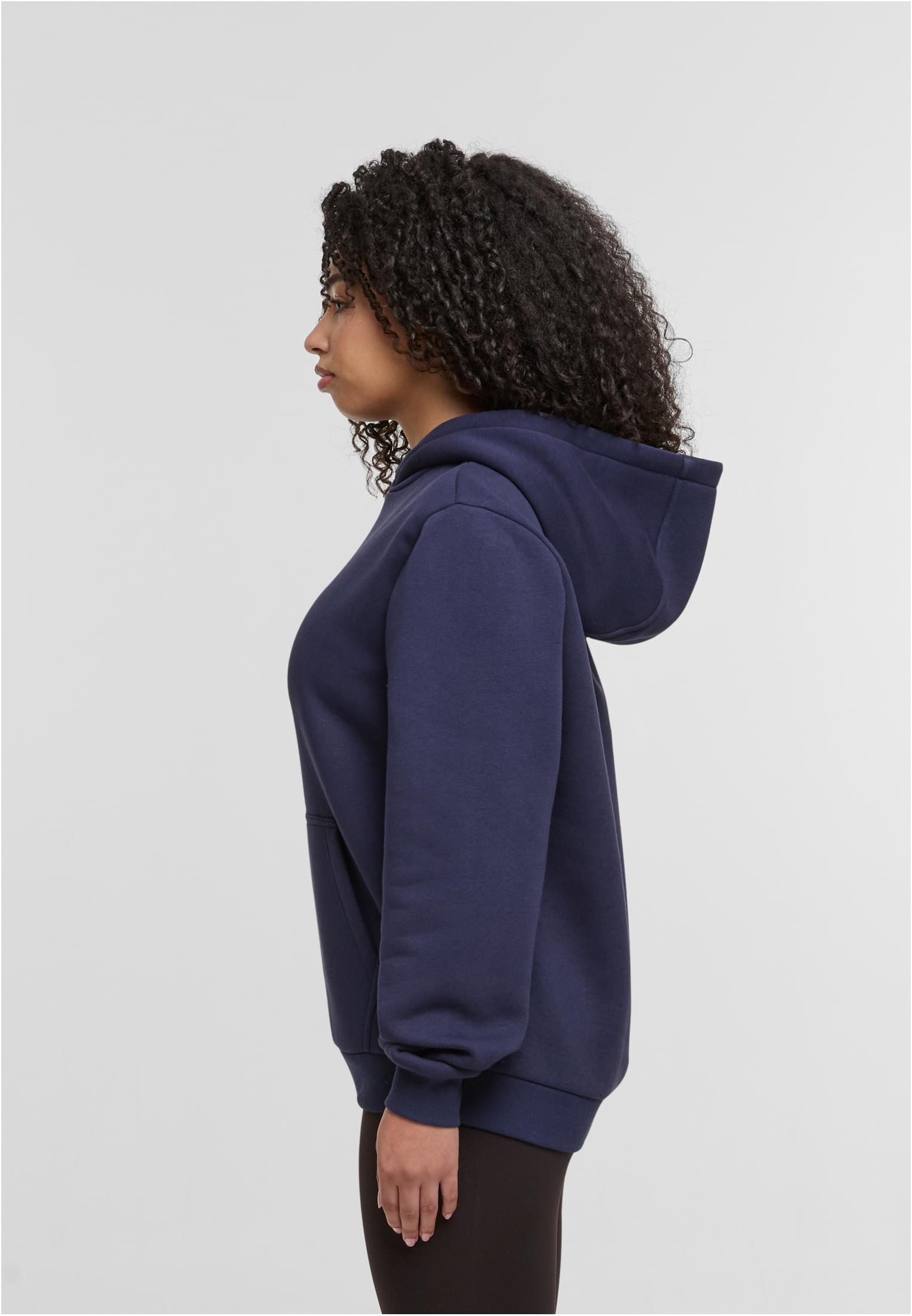 Ladies Fluffy Hoody navy | navy