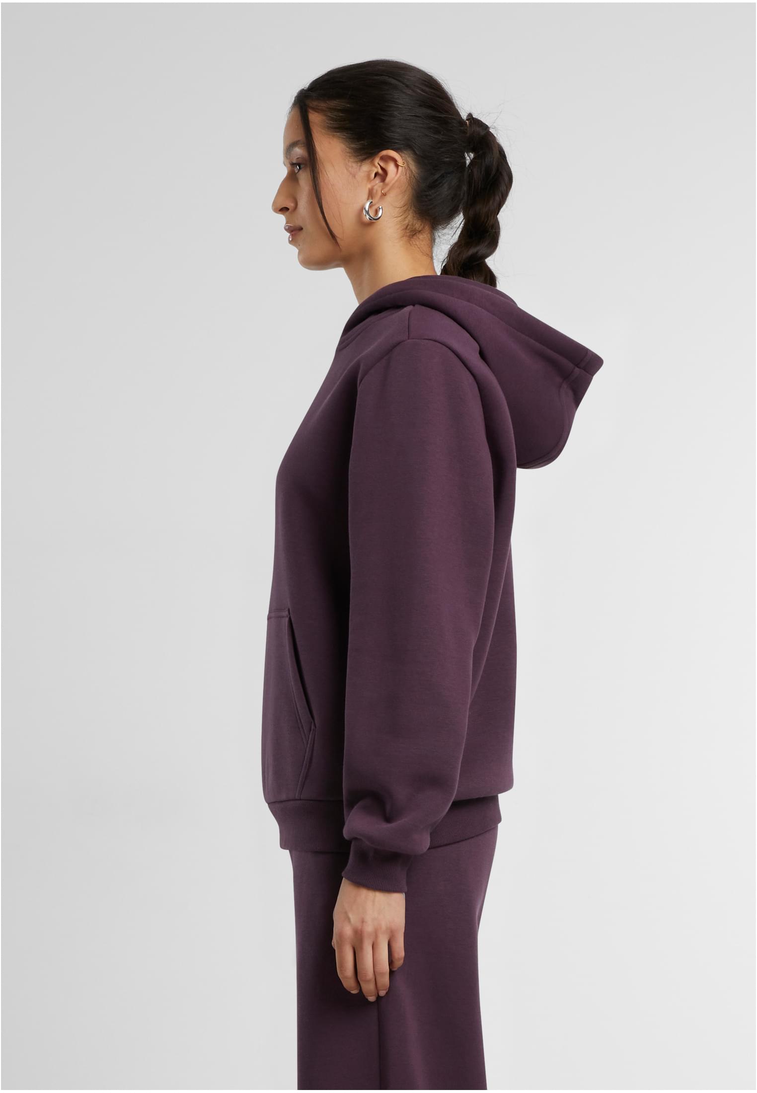 Ladies Fluffy Hoody plumpurple | plumpurple