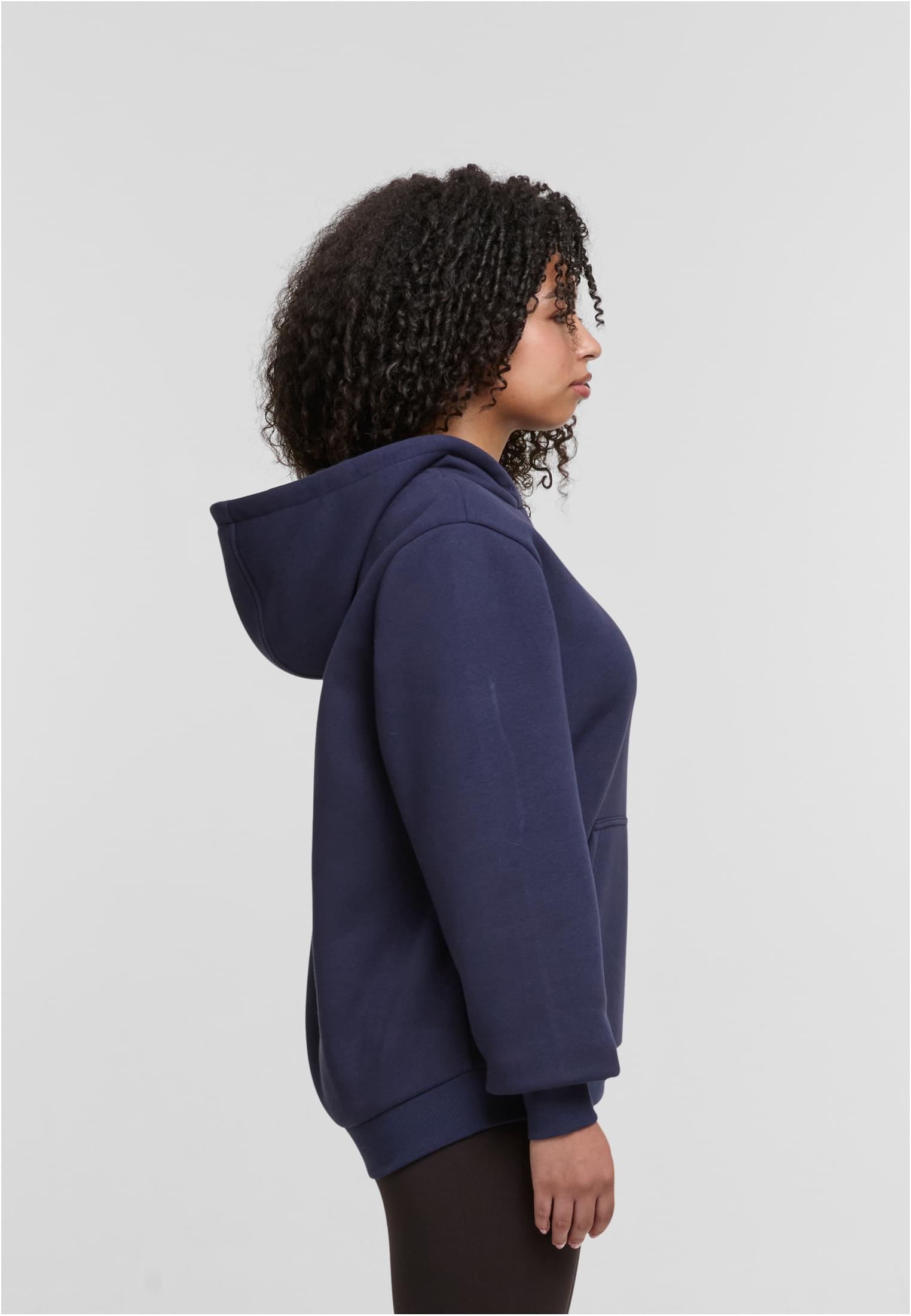 Ladies Fluffy Hoody navy | navy