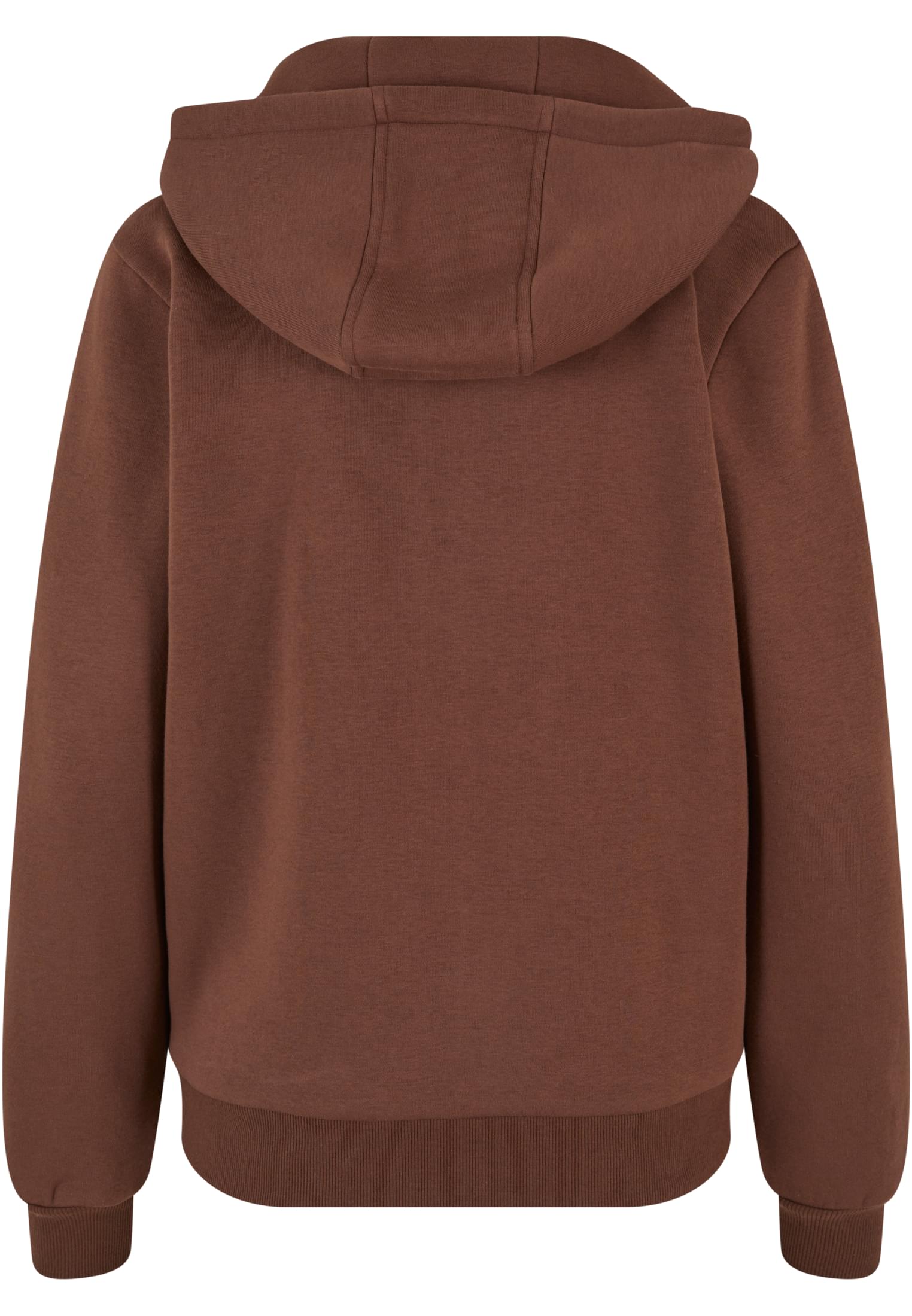 Ladies Fluffy Zip Hoody chocolatebrown | chocolatebrown