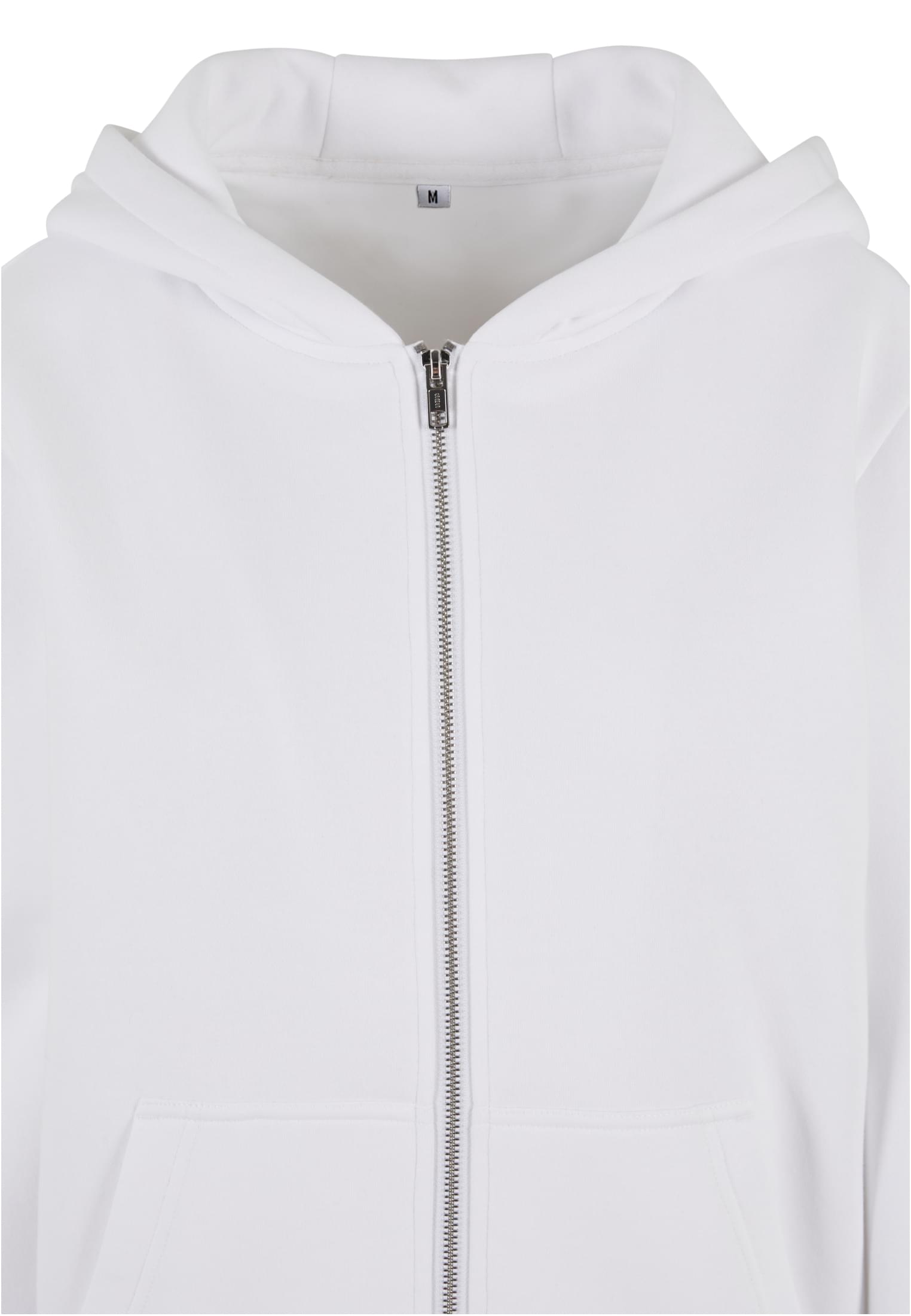 Ladies Fluffy Zip Hoody white | white